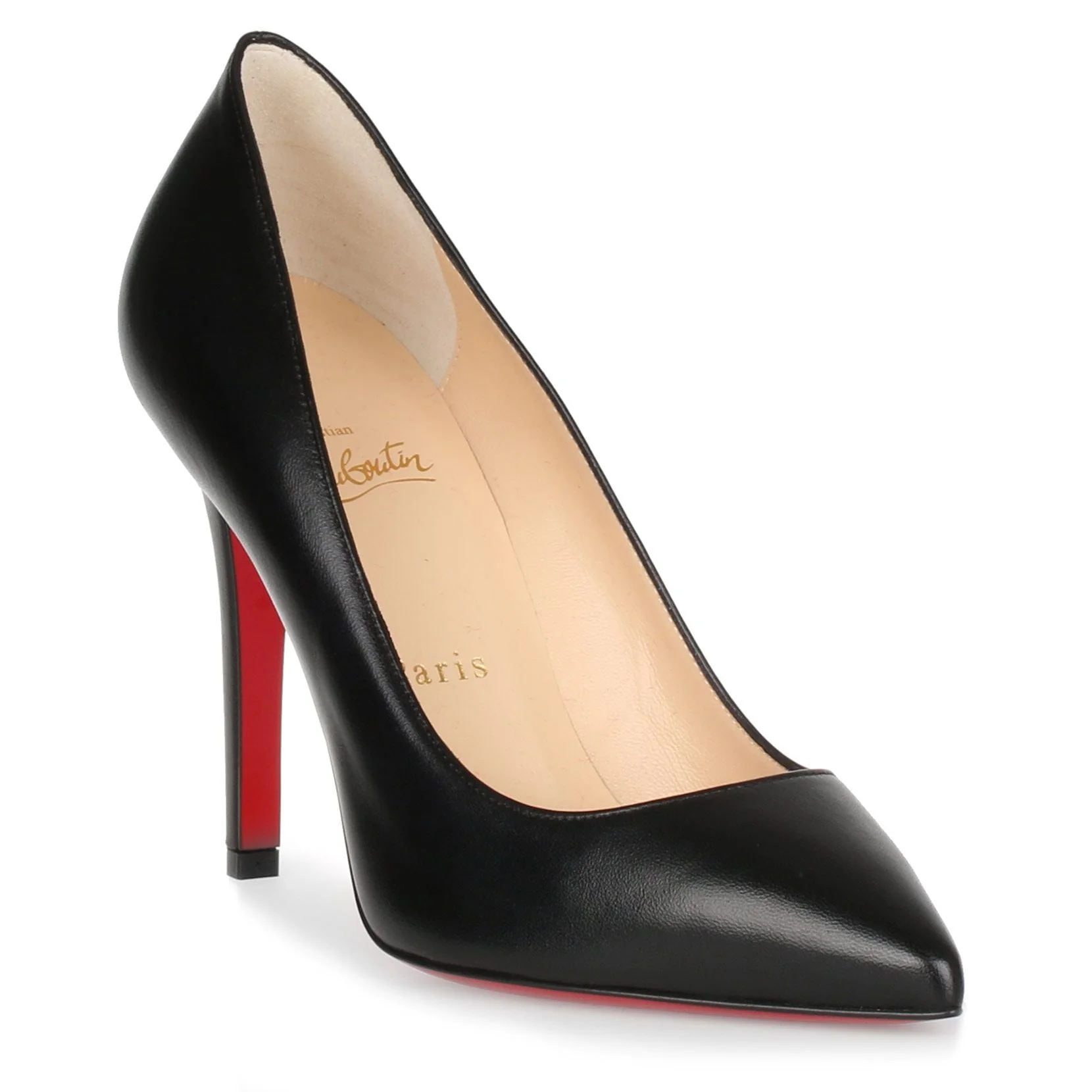 Pigalle 100 black leather pump - Image 3
