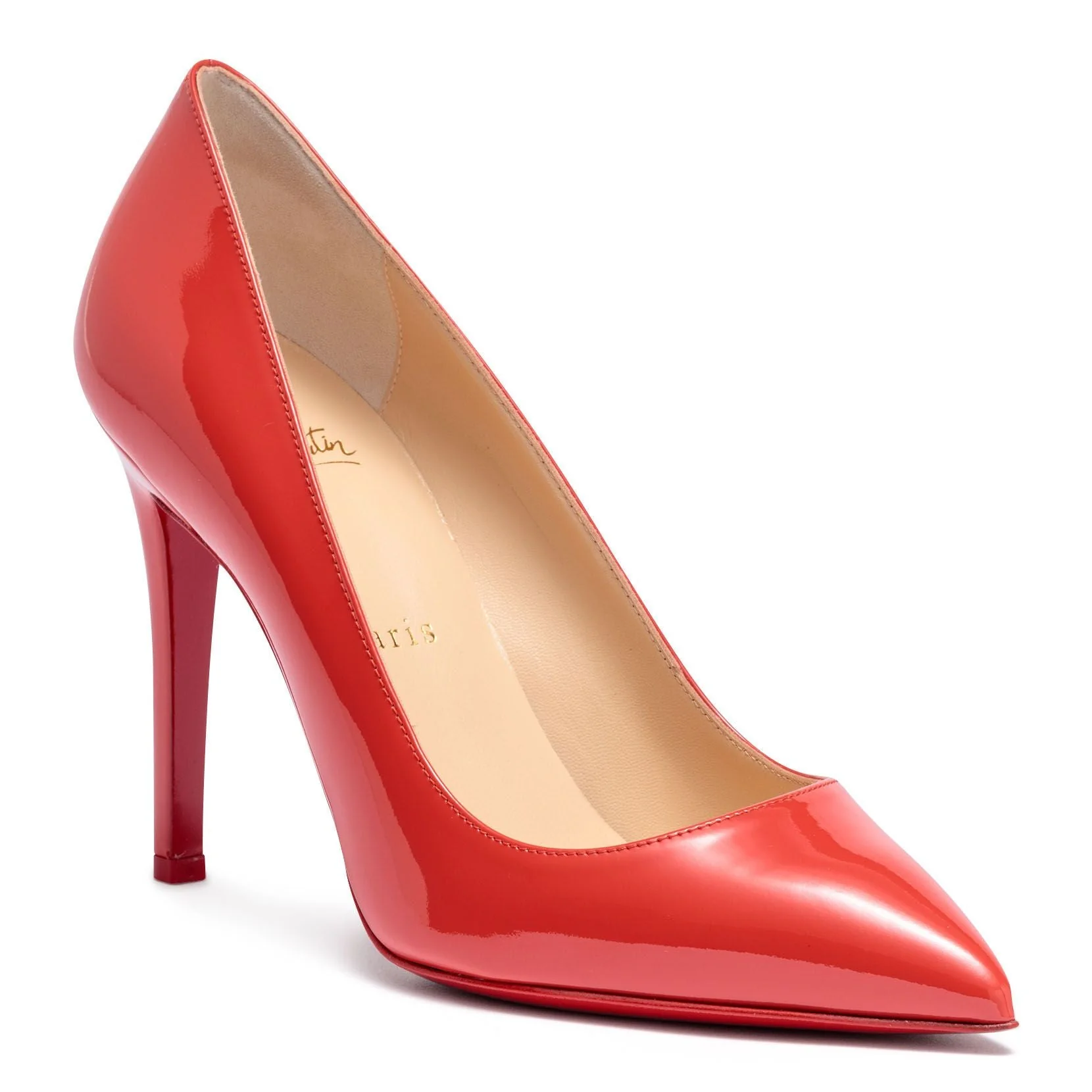 Pigalle 100 light red patent leather pumps - Image 2