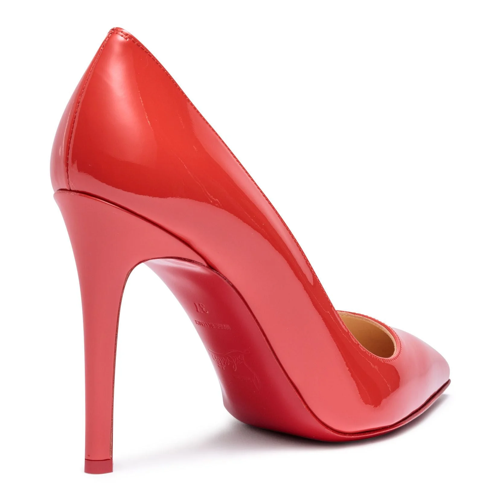 Pigalle 100 light red patent leather pumps - Image 3