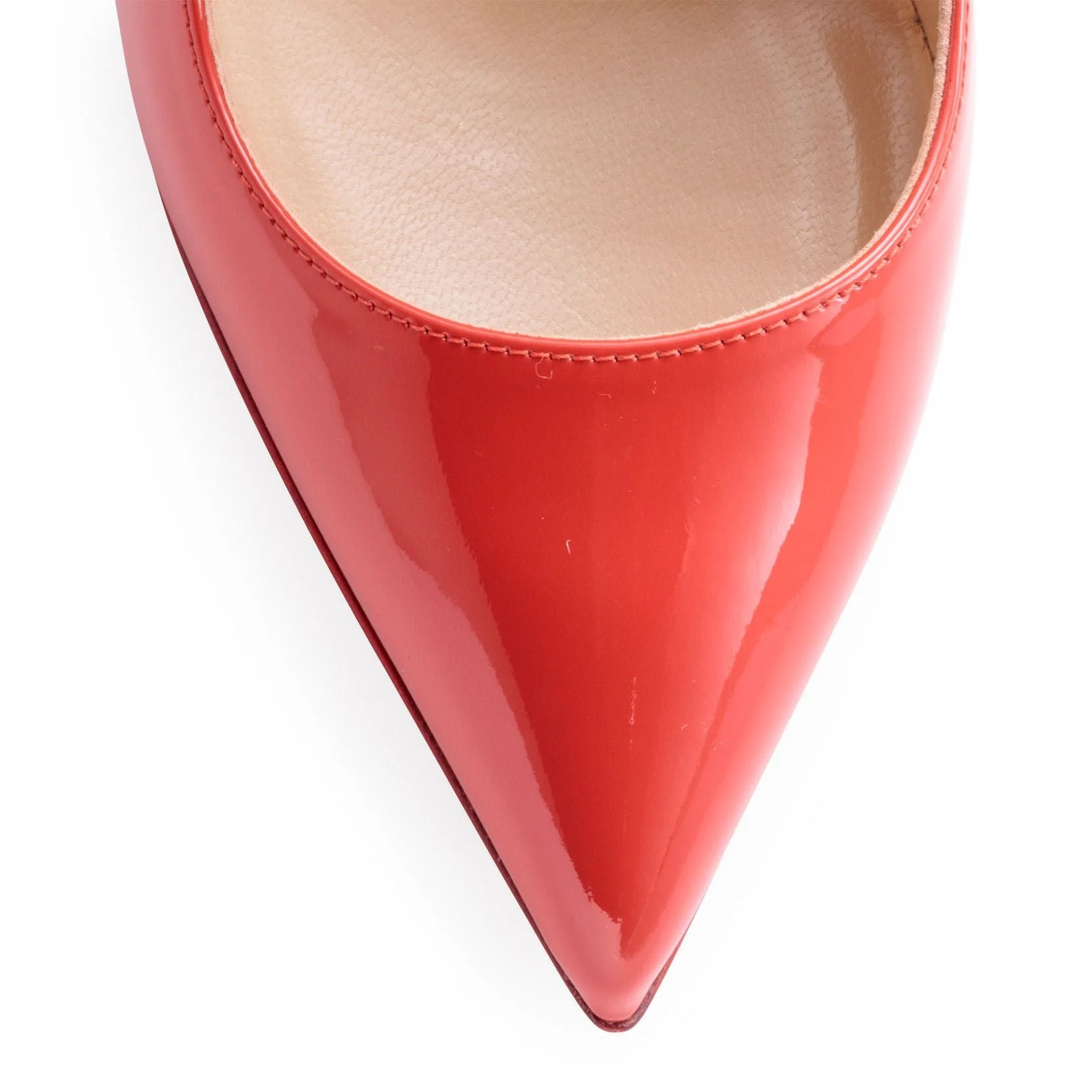 Pigalle 100 light red patent leather pumps - Image 4