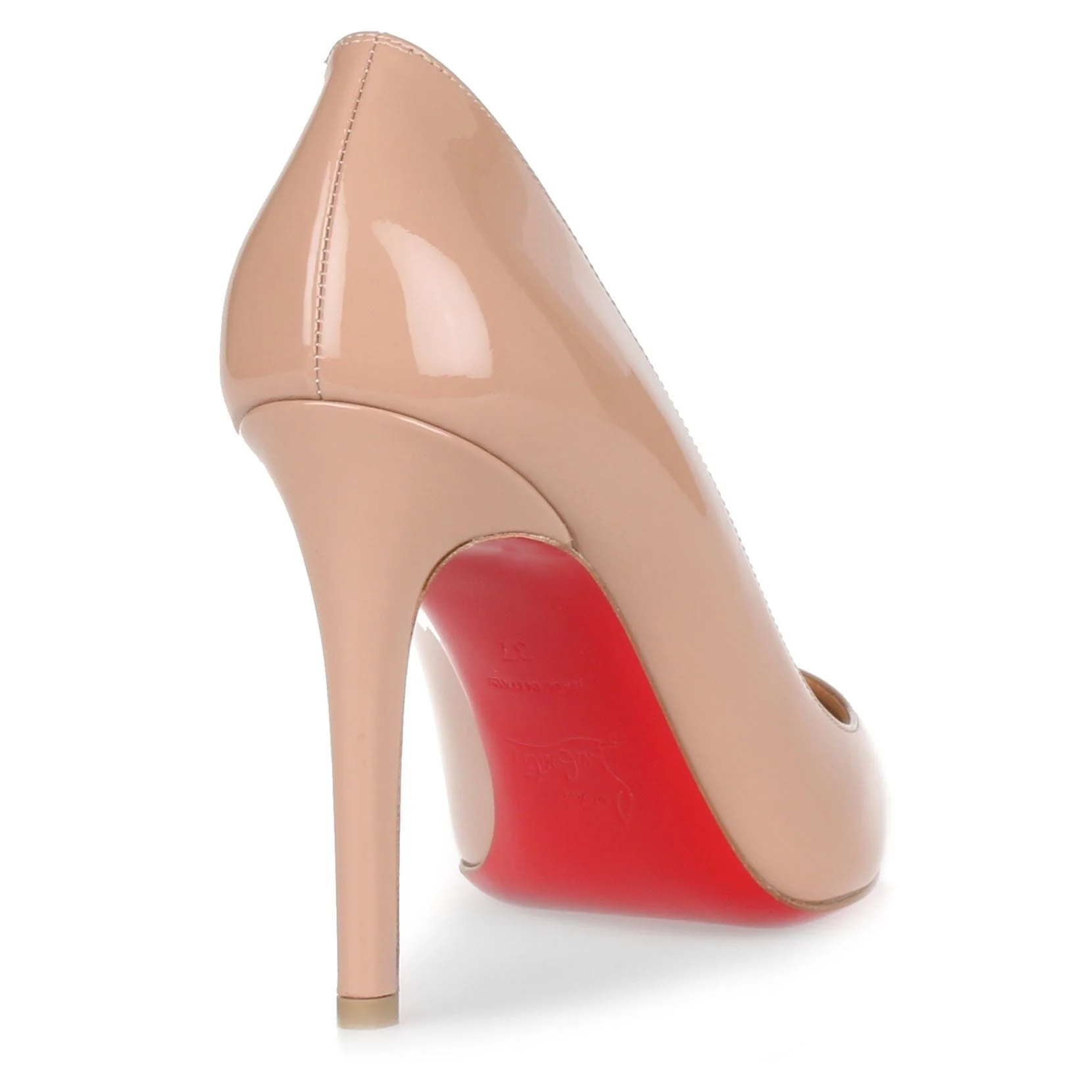 Pigalle 100 patent beige pump - Image 4
