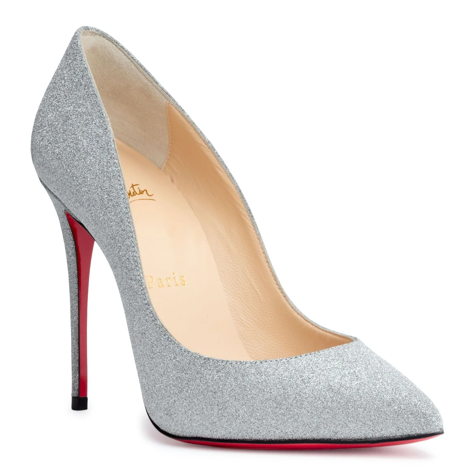 Pigalle Follies 100 silver glitter pumps - Image 2