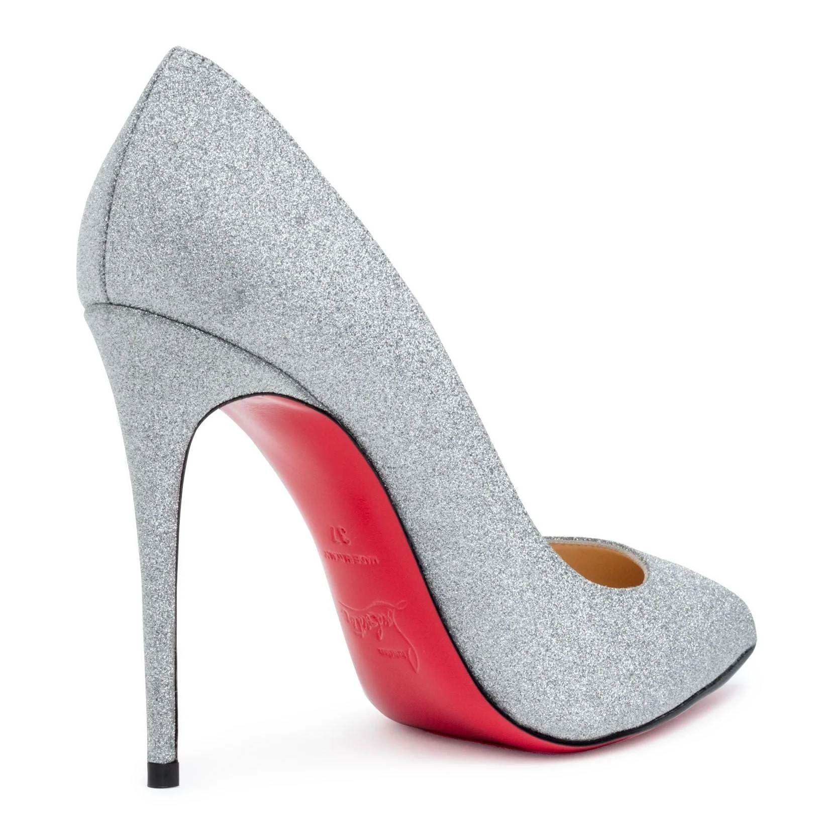 Pigalle Follies 100 silver glitter pumps - Image 3