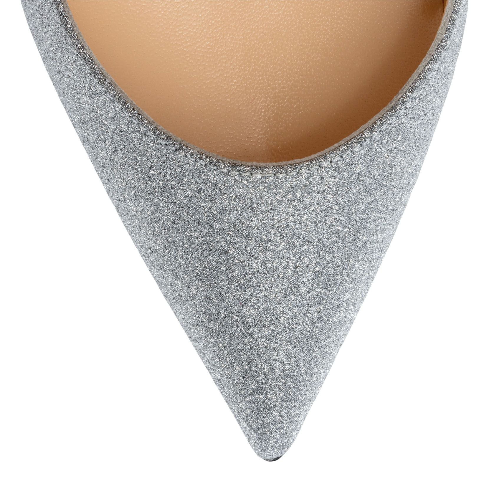 Pigalle Follies 100 silver glitter pumps - Image 4