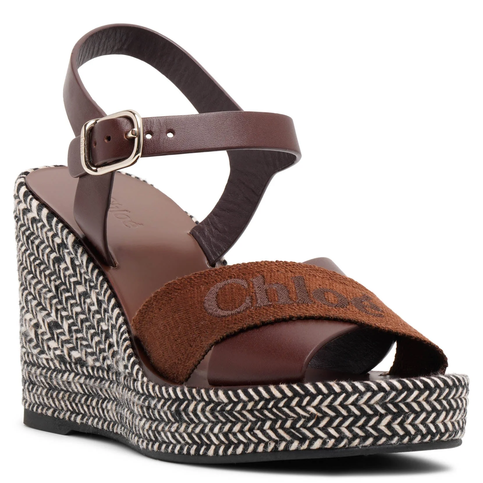 Piia brown leather wedges - Image 3