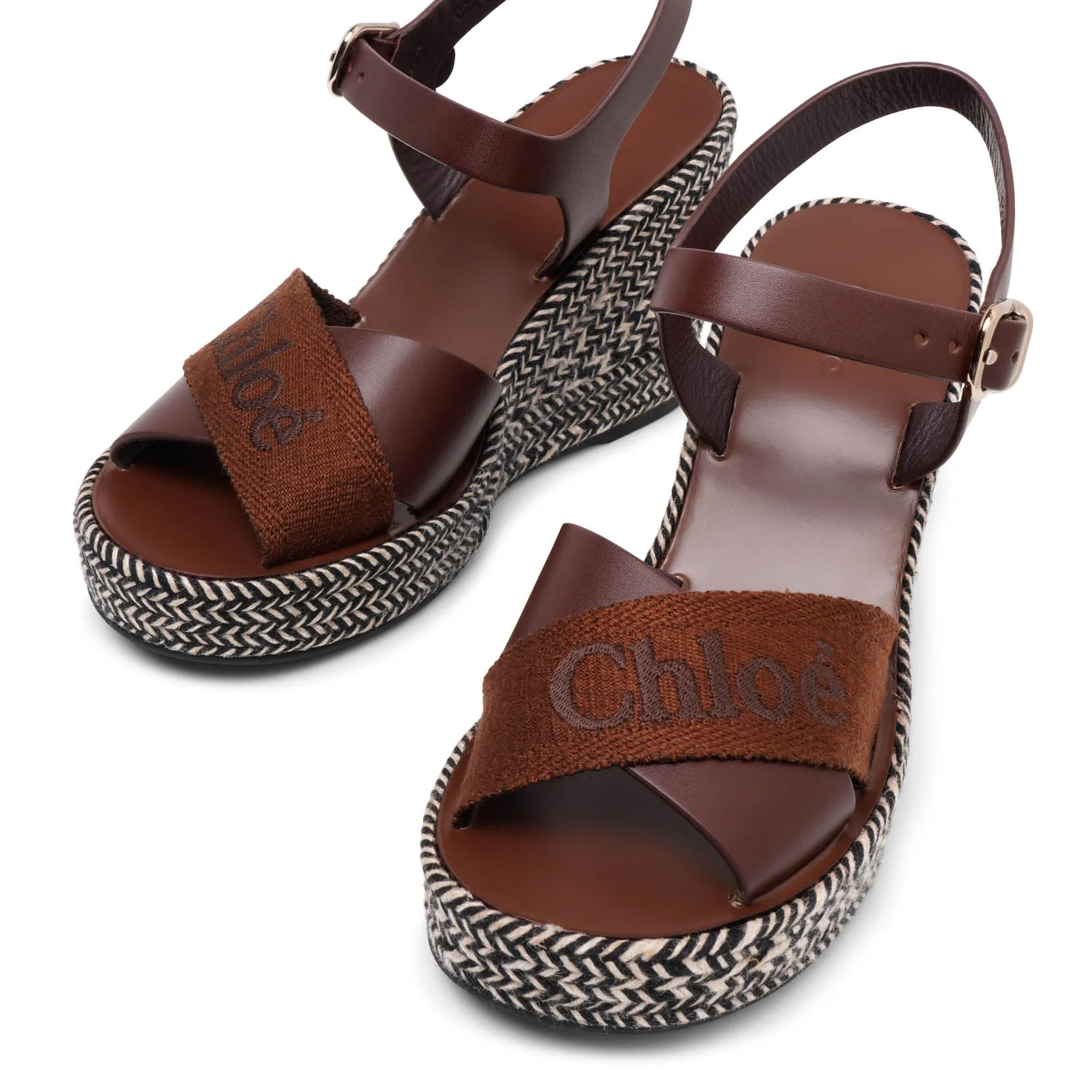 Piia brown leather wedges - Image 5