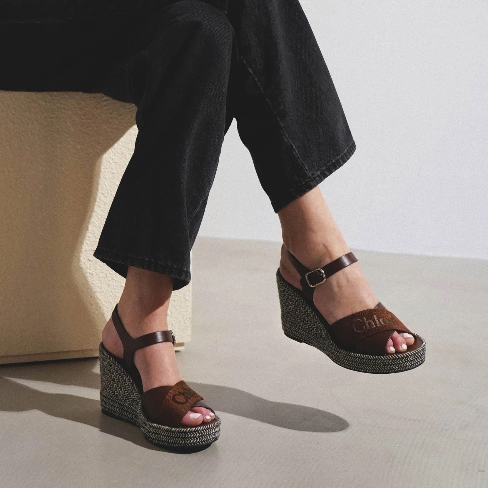 Piia brown leather wedges - Image 6