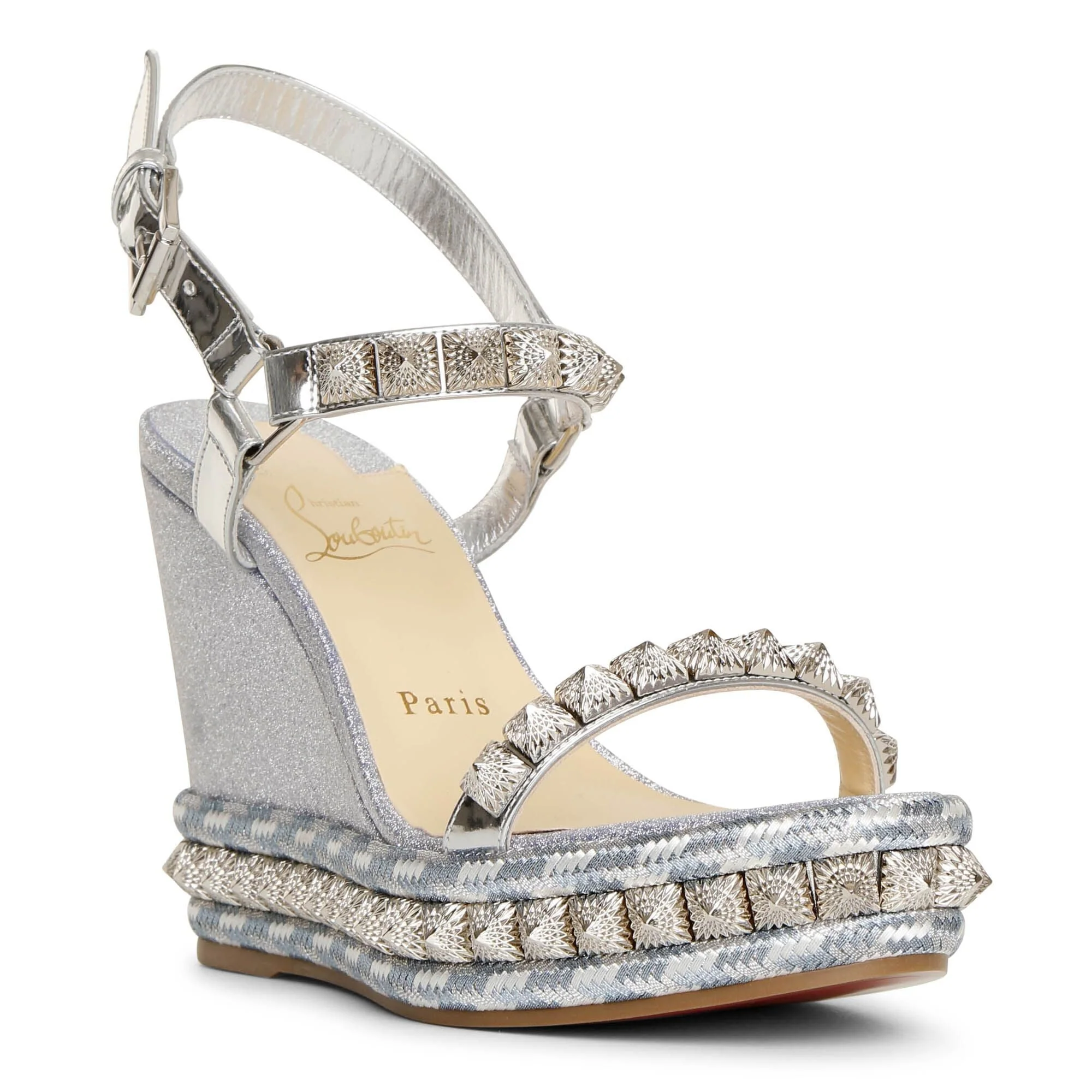 Pira Ryad 110 glitter blue wedges - Image 2