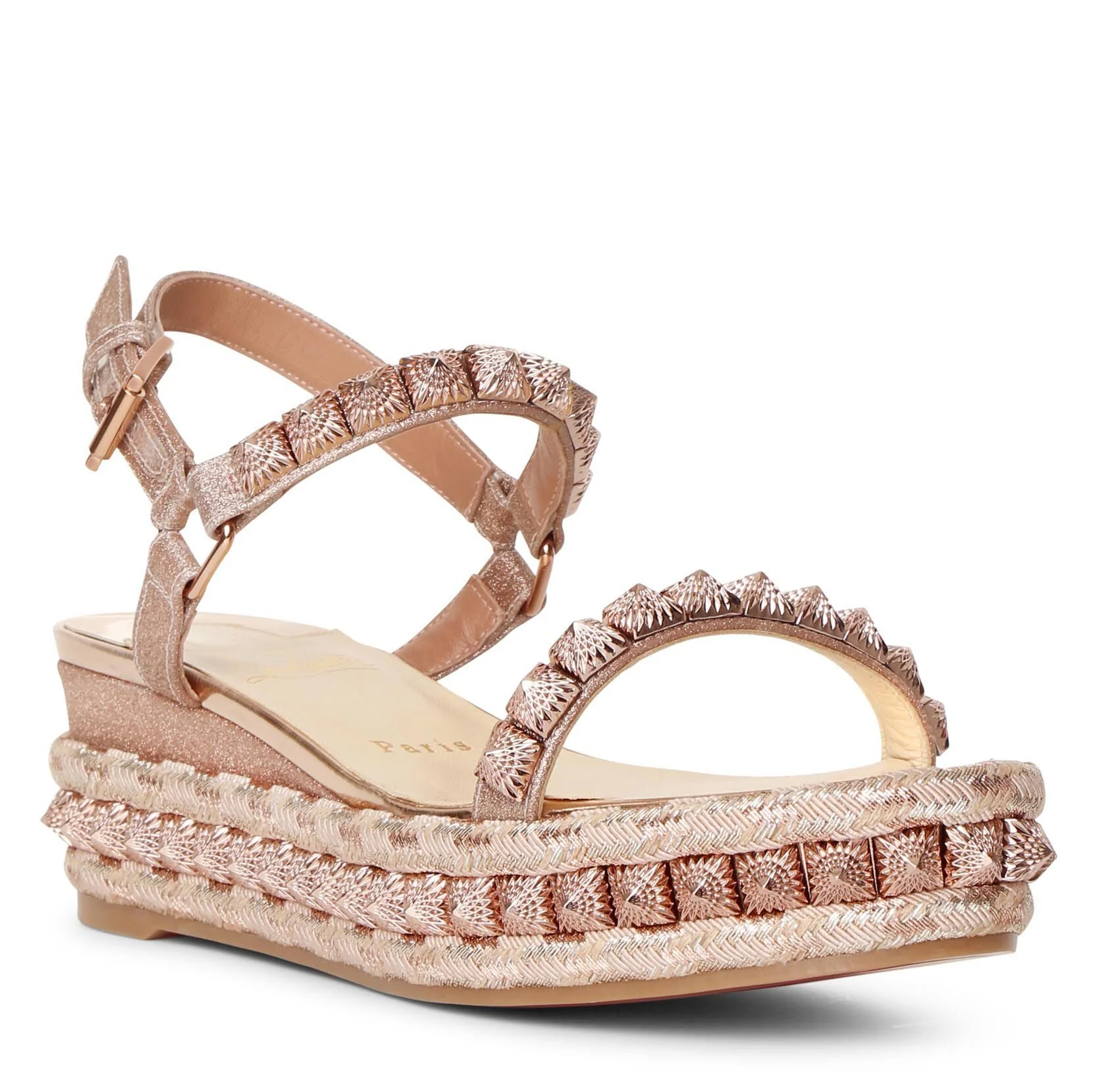 Pira Ryad 60 glitter flatform sandals - Image 2