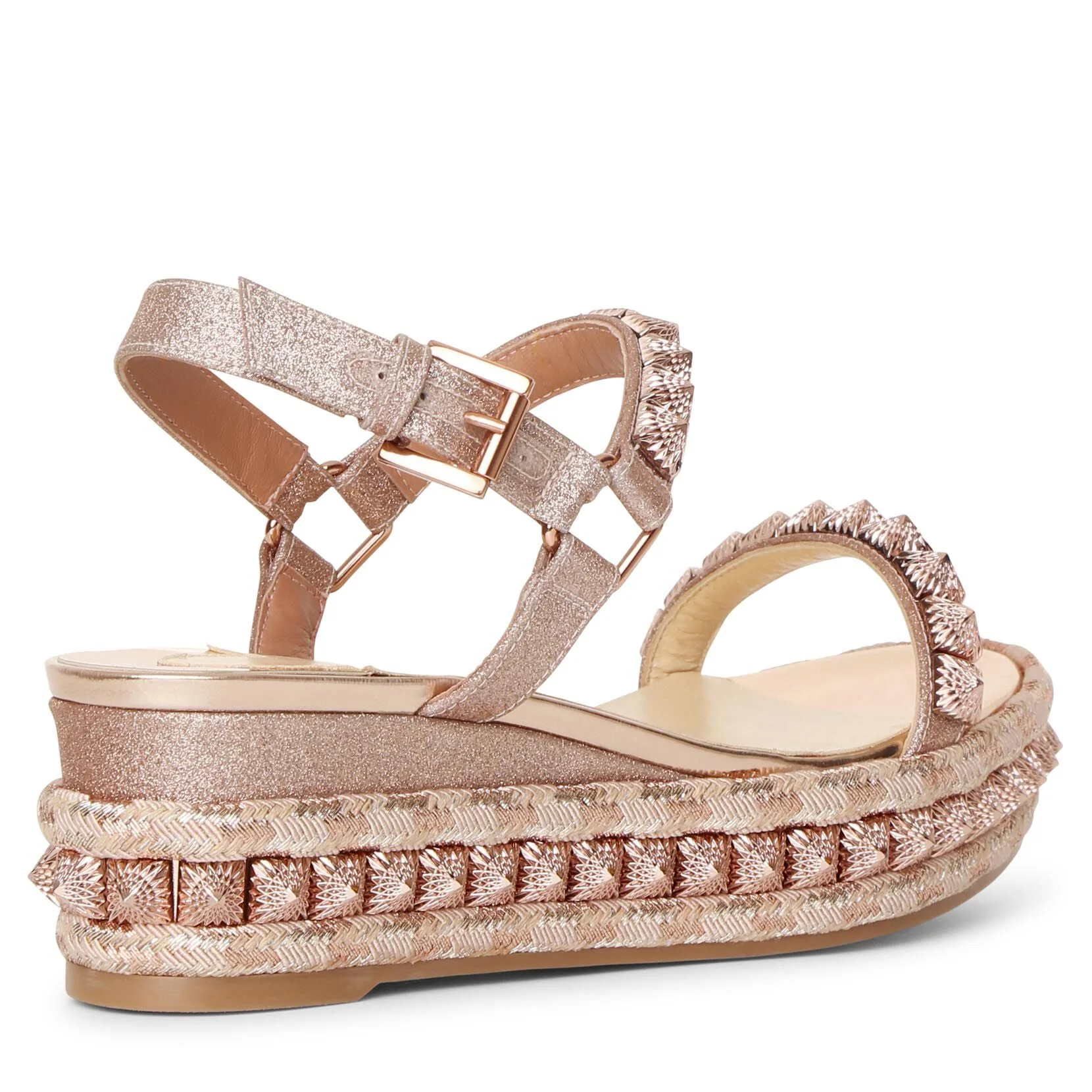 Pira Ryad 60 glitter flatform sandals - Image 3