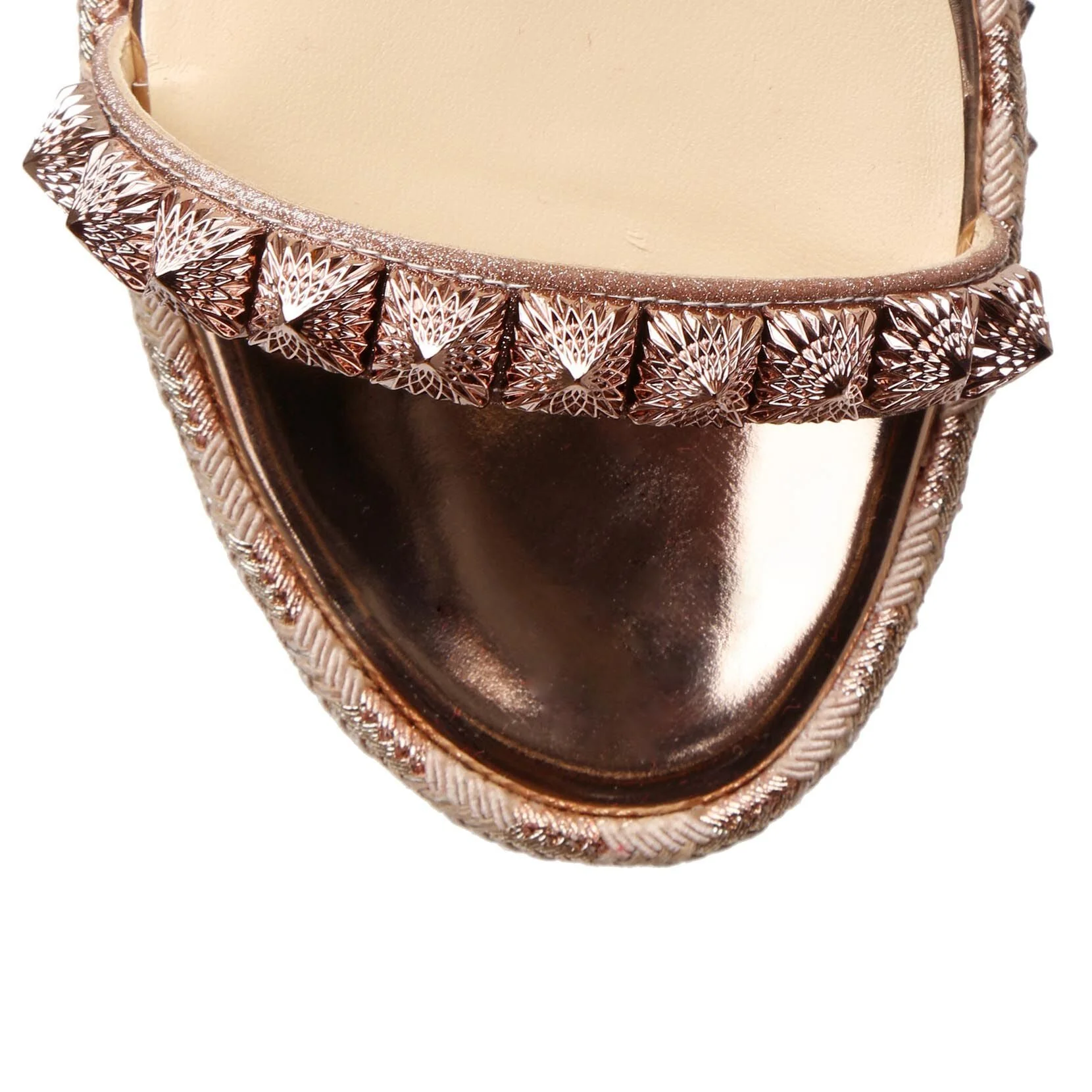 Pira Ryad 60 glitter flatform sandals - Image 4