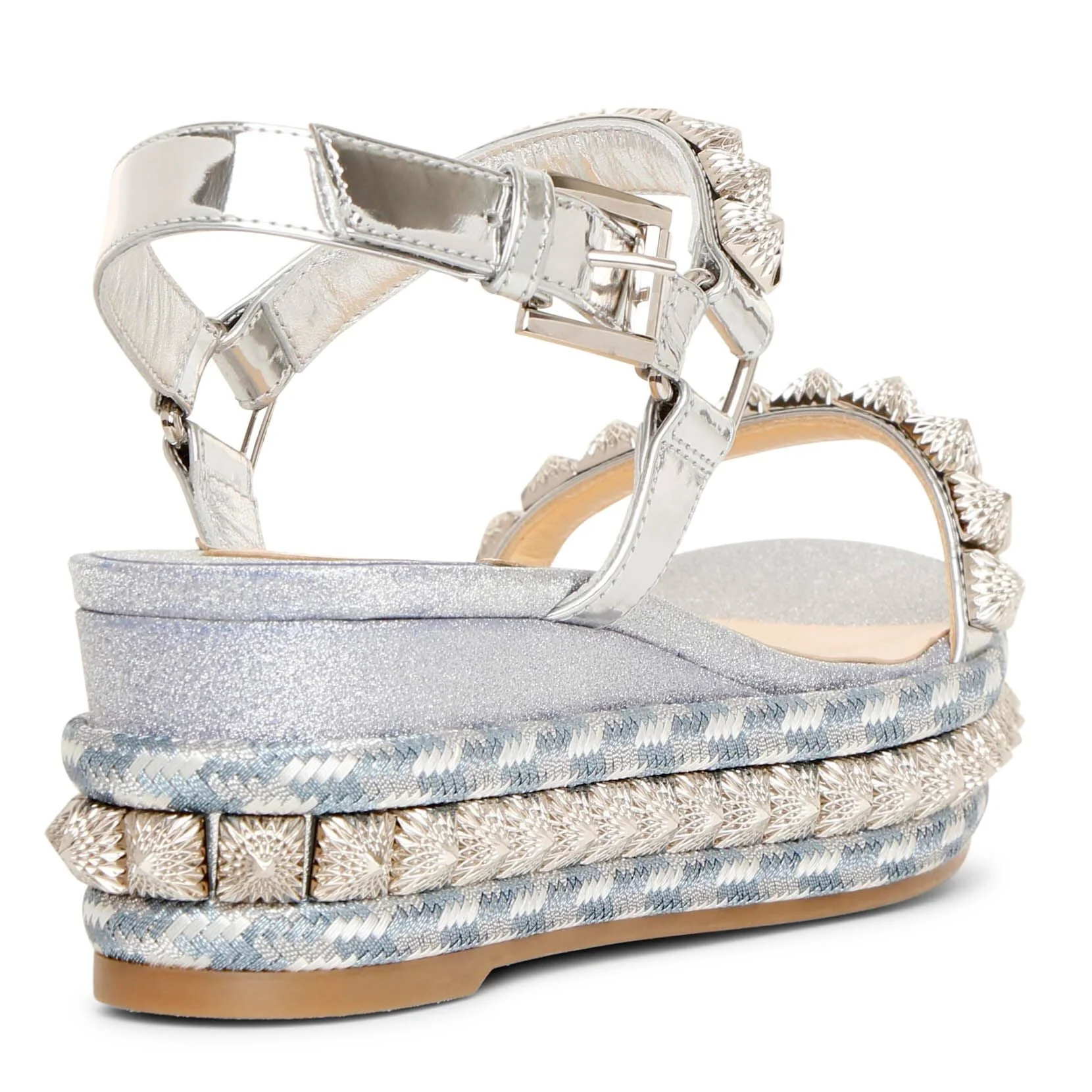 Pira Ryad 60 glitter flatform sandals - Image 3