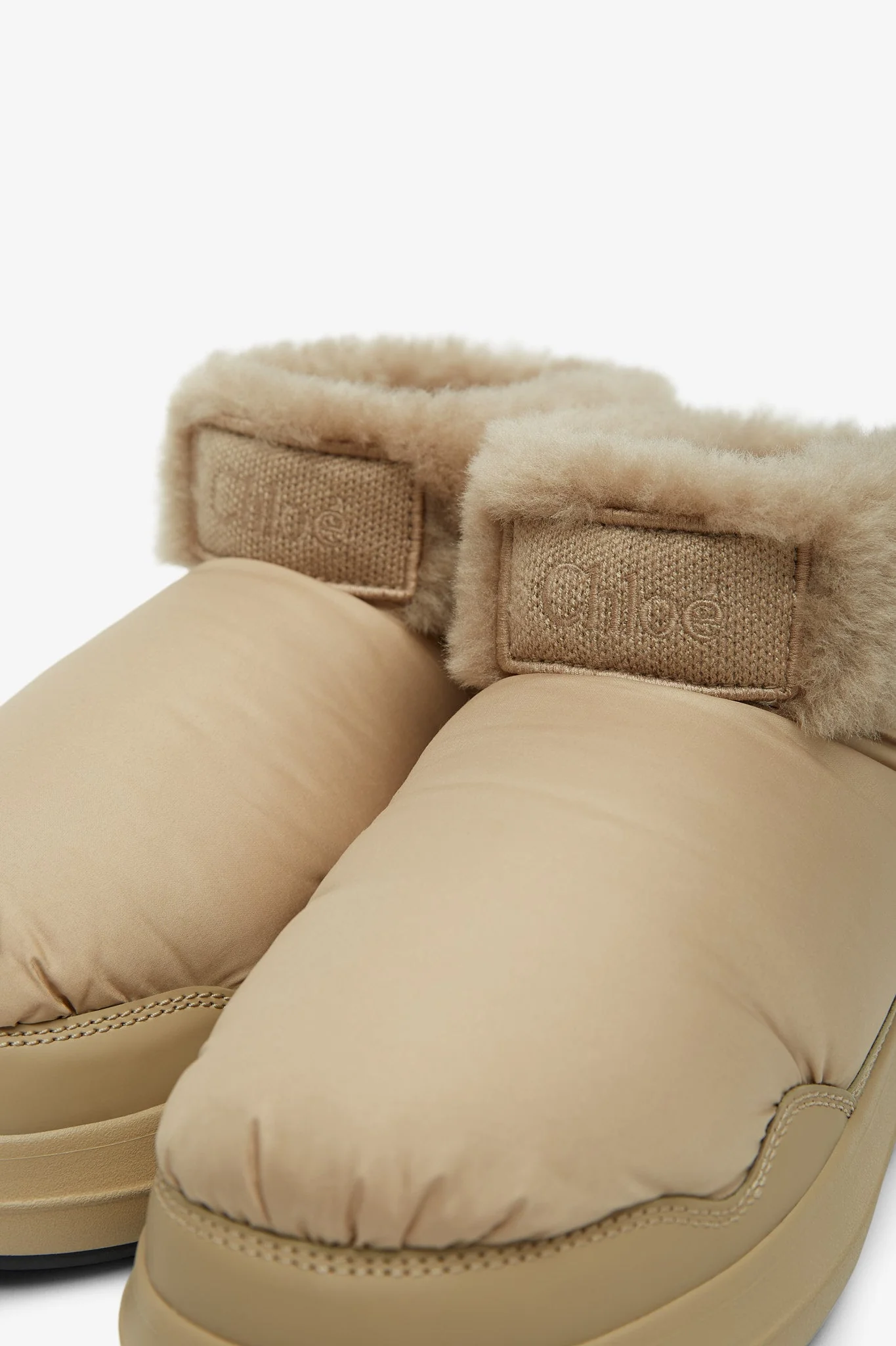 Polar beige shearling boots - Image 4