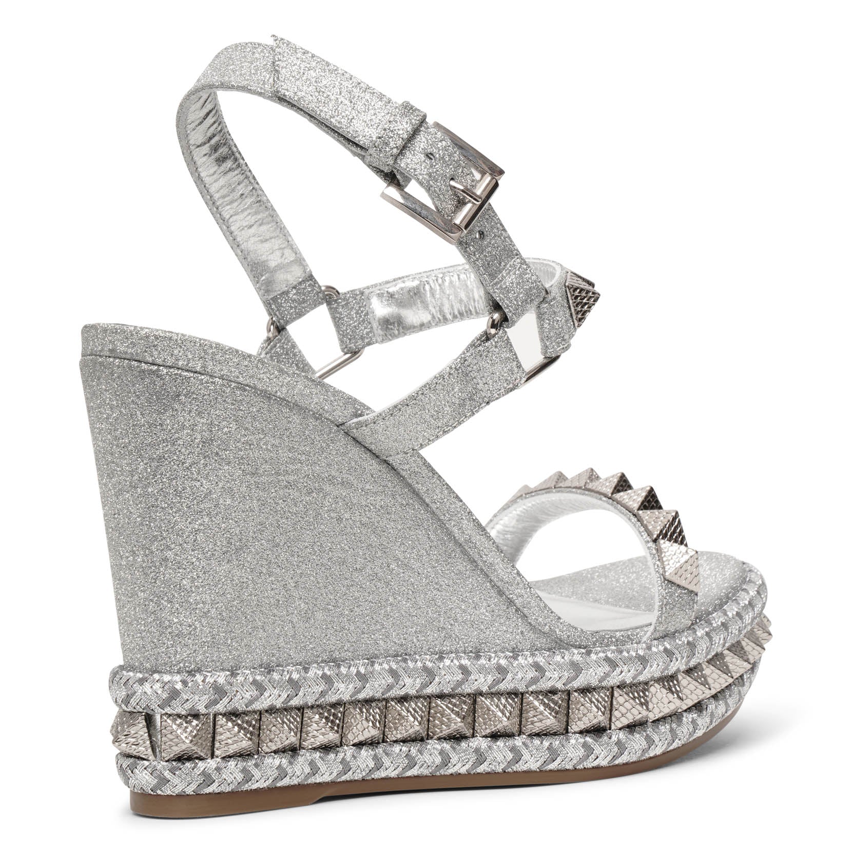 Pyraclou 110 silver glitter wedge - Image 4