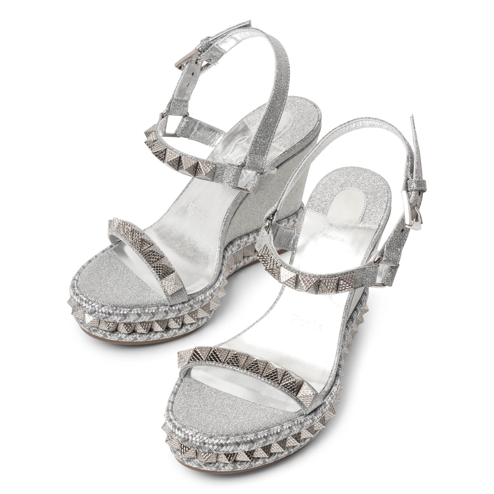 Pyraclou 110 silver glitter wedge - Image 5