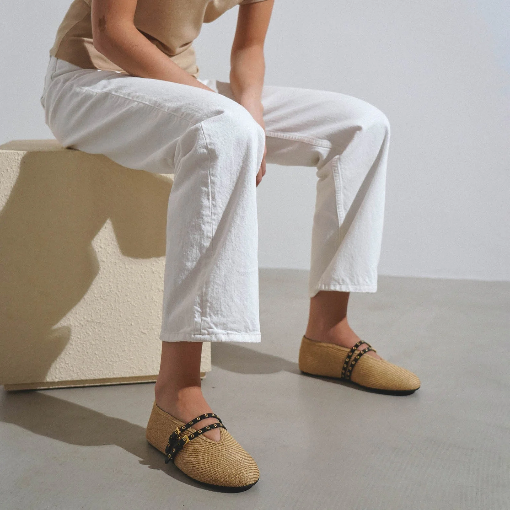 Raffia ballet flats - Image 6