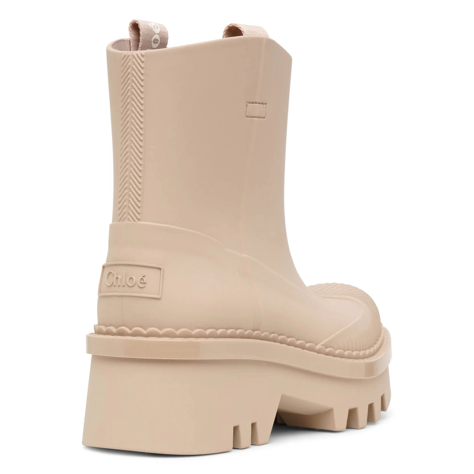 Raina beige rubber rain boots - Image 4