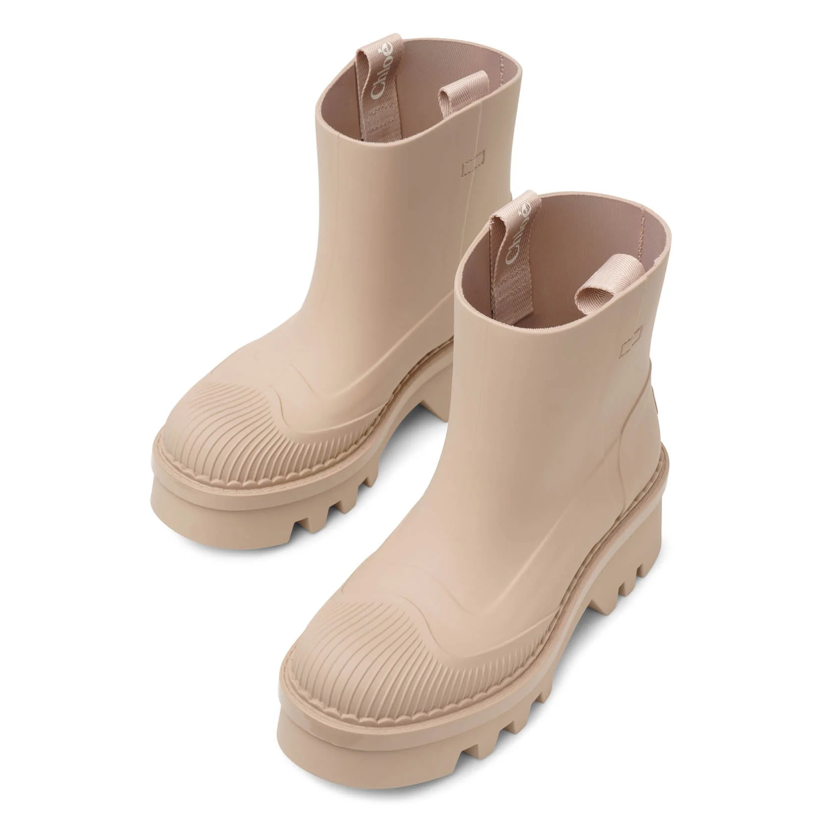 Raina beige rubber rain boots - Image 5