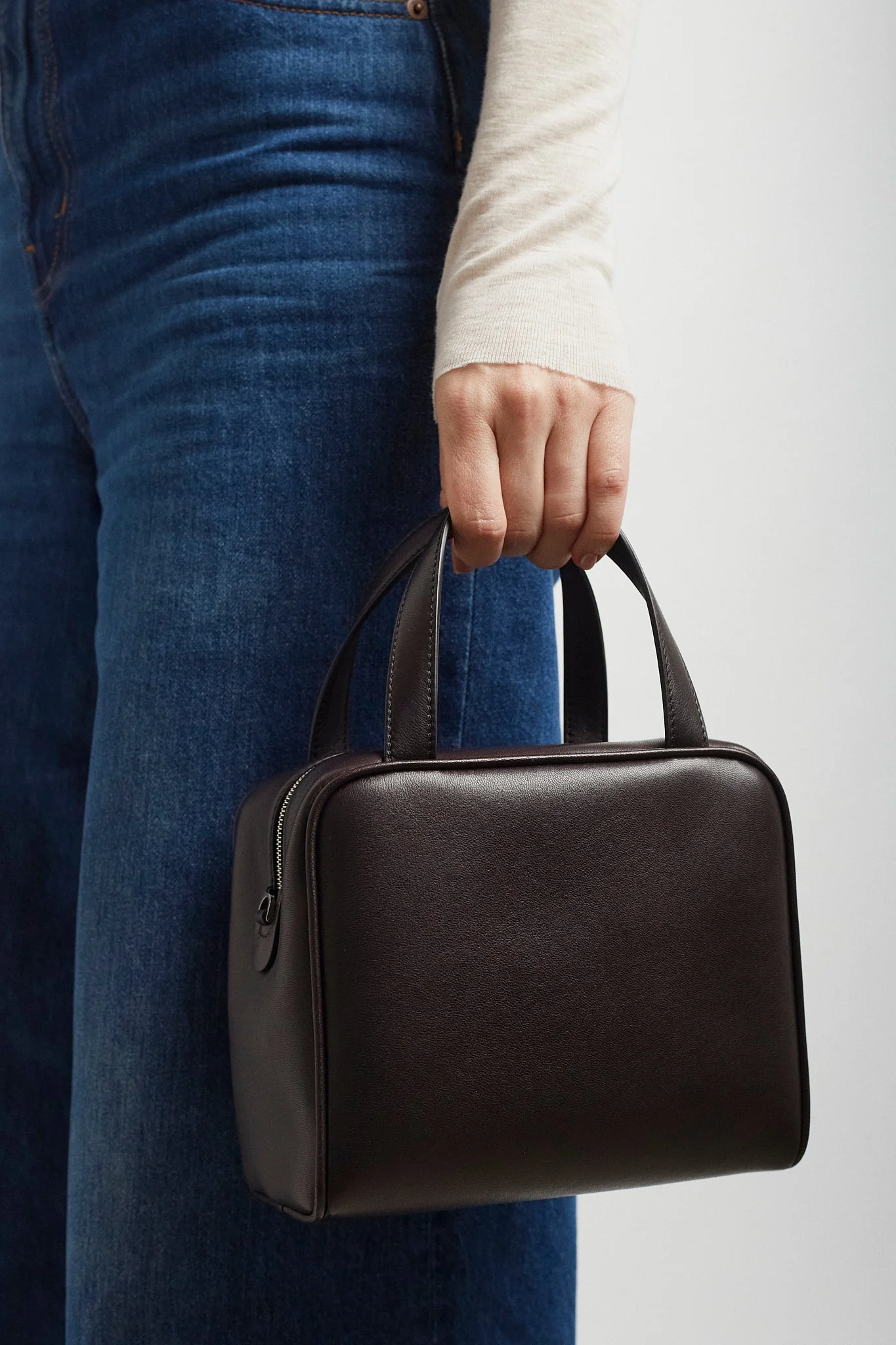 Ray dark brown nappa bag - Image 7