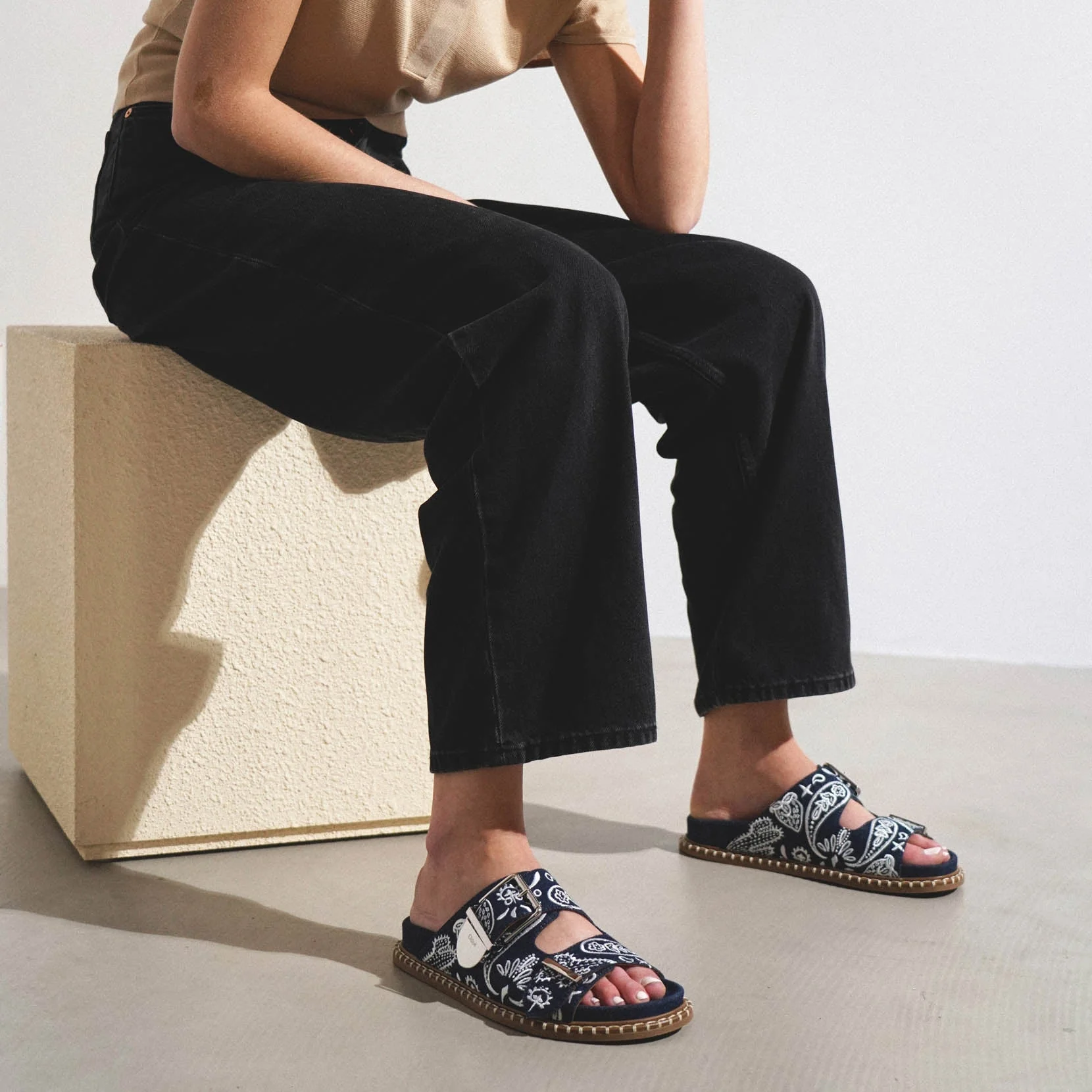 Rebecca denim flats - Image 6