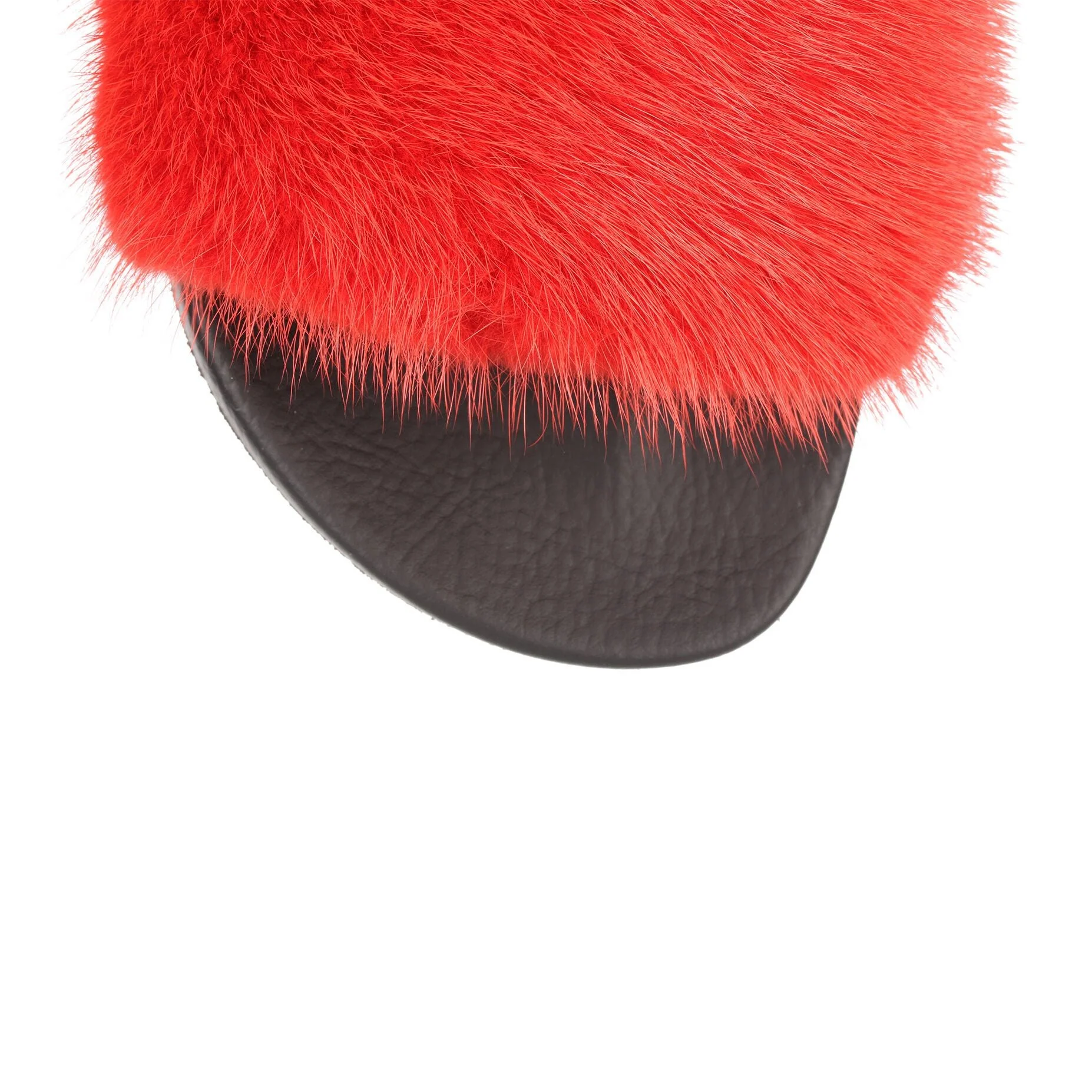 Red mink slide sandal - Image 4