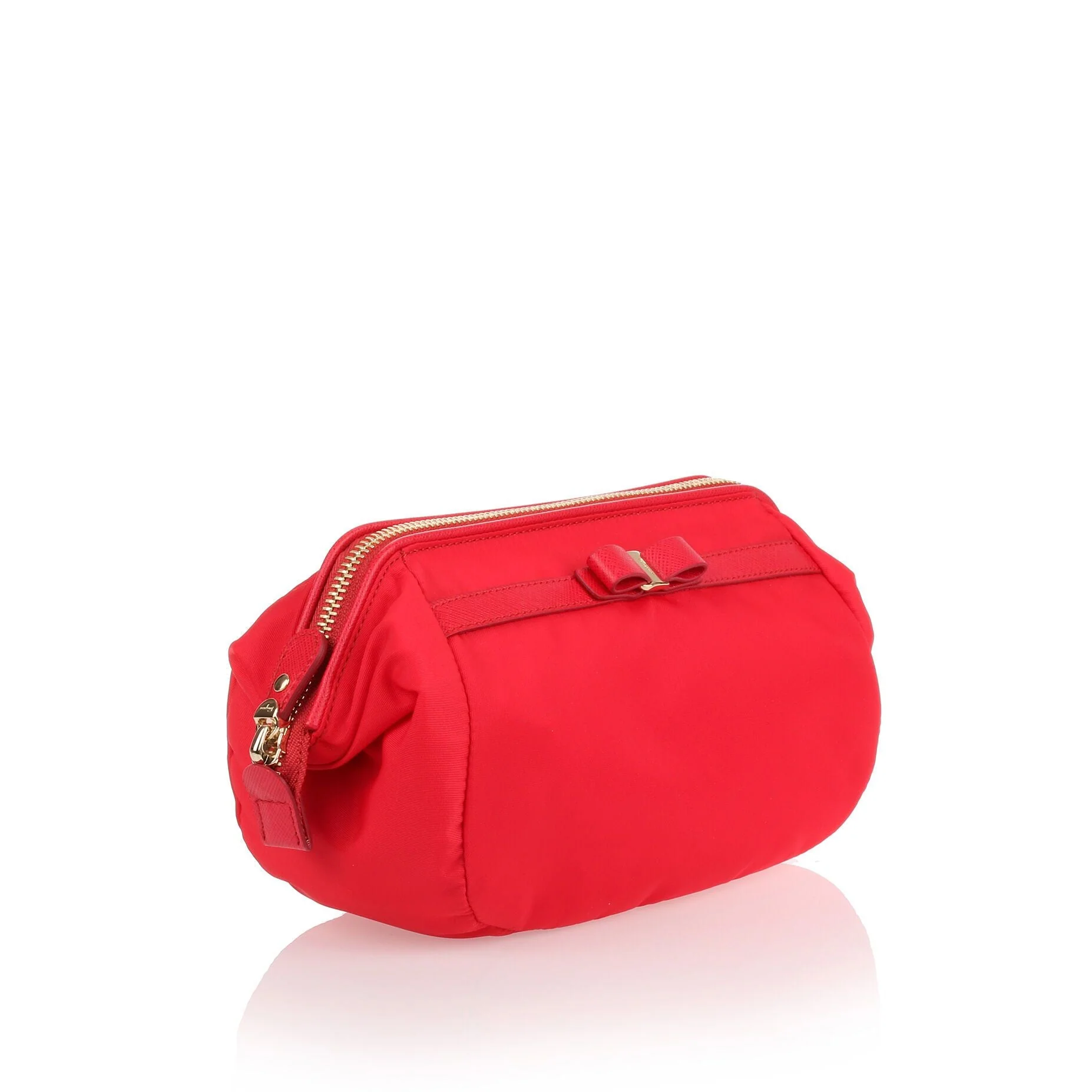 Red Nylon Cosmetic Bag - Image 2
