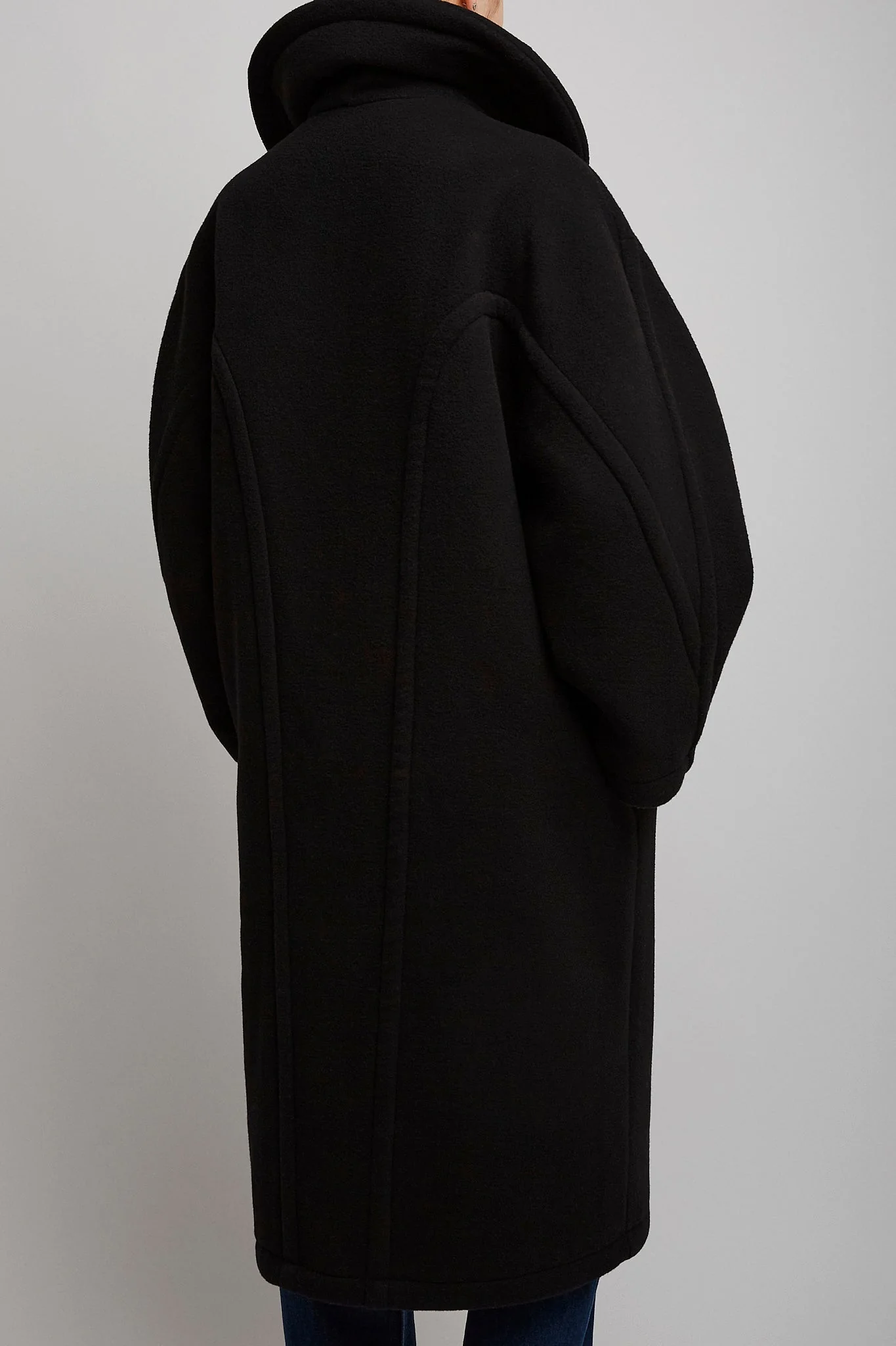 Regino black wool coat - Image 4
