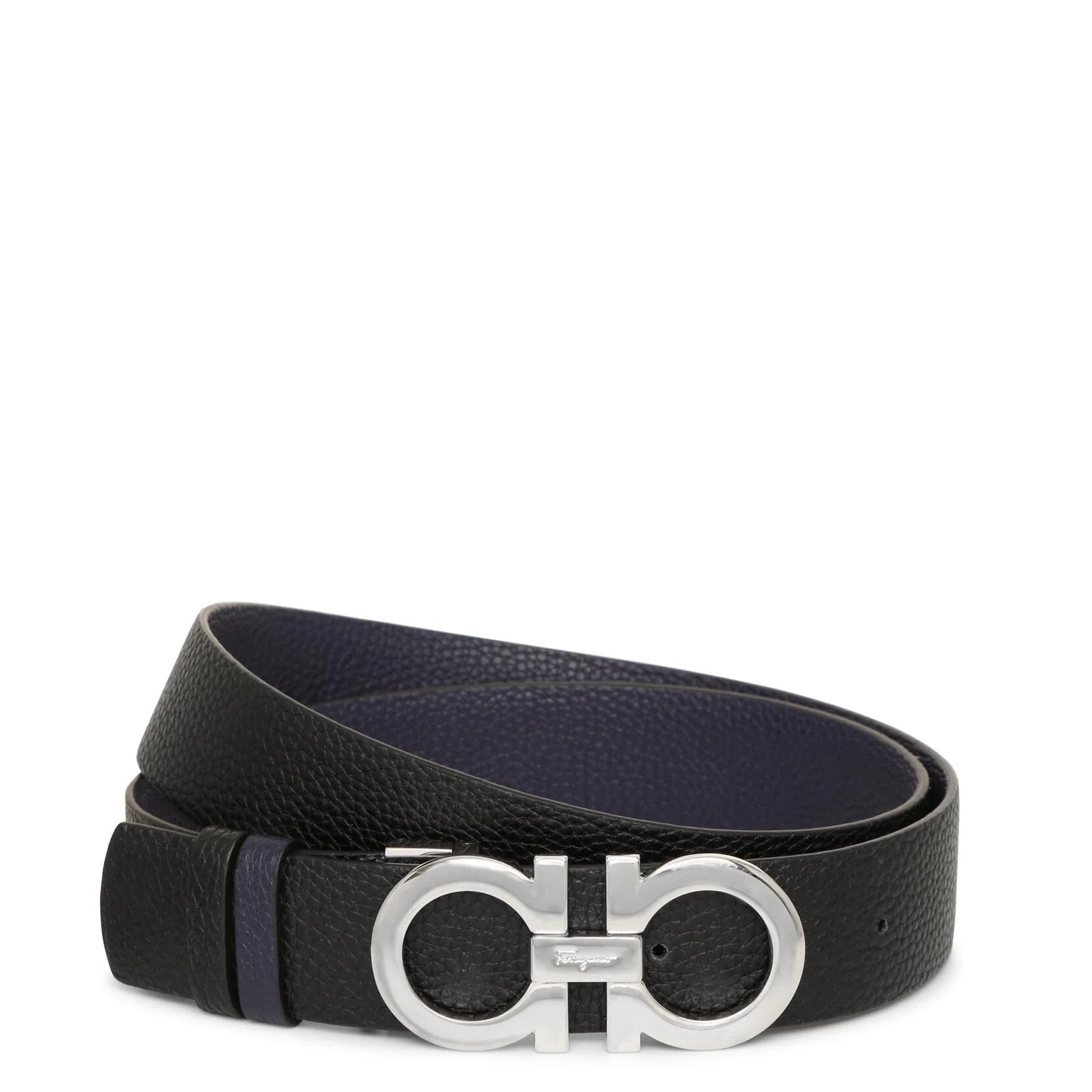 Reversable and adjustable blue Gancini belt - Image 2