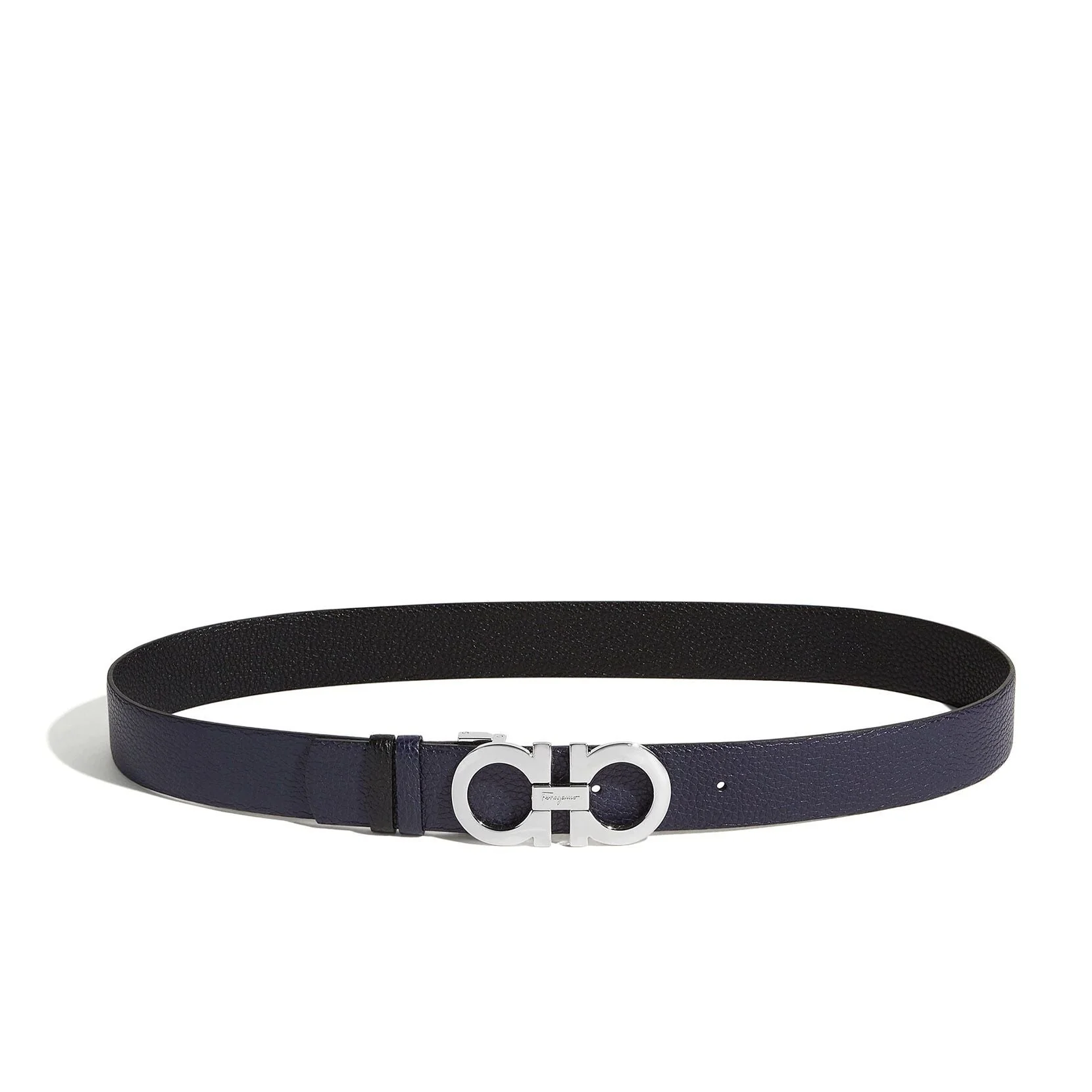 Reversable and adjustable blue Gancini belt - Image 5