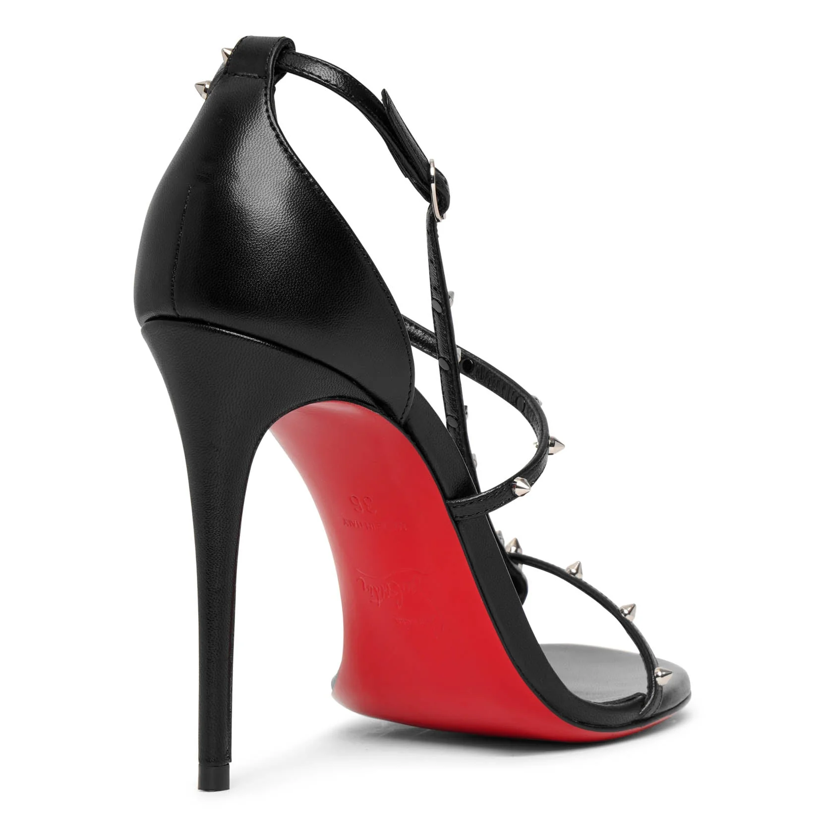 Riojana spikes black leather sandals - Image 4