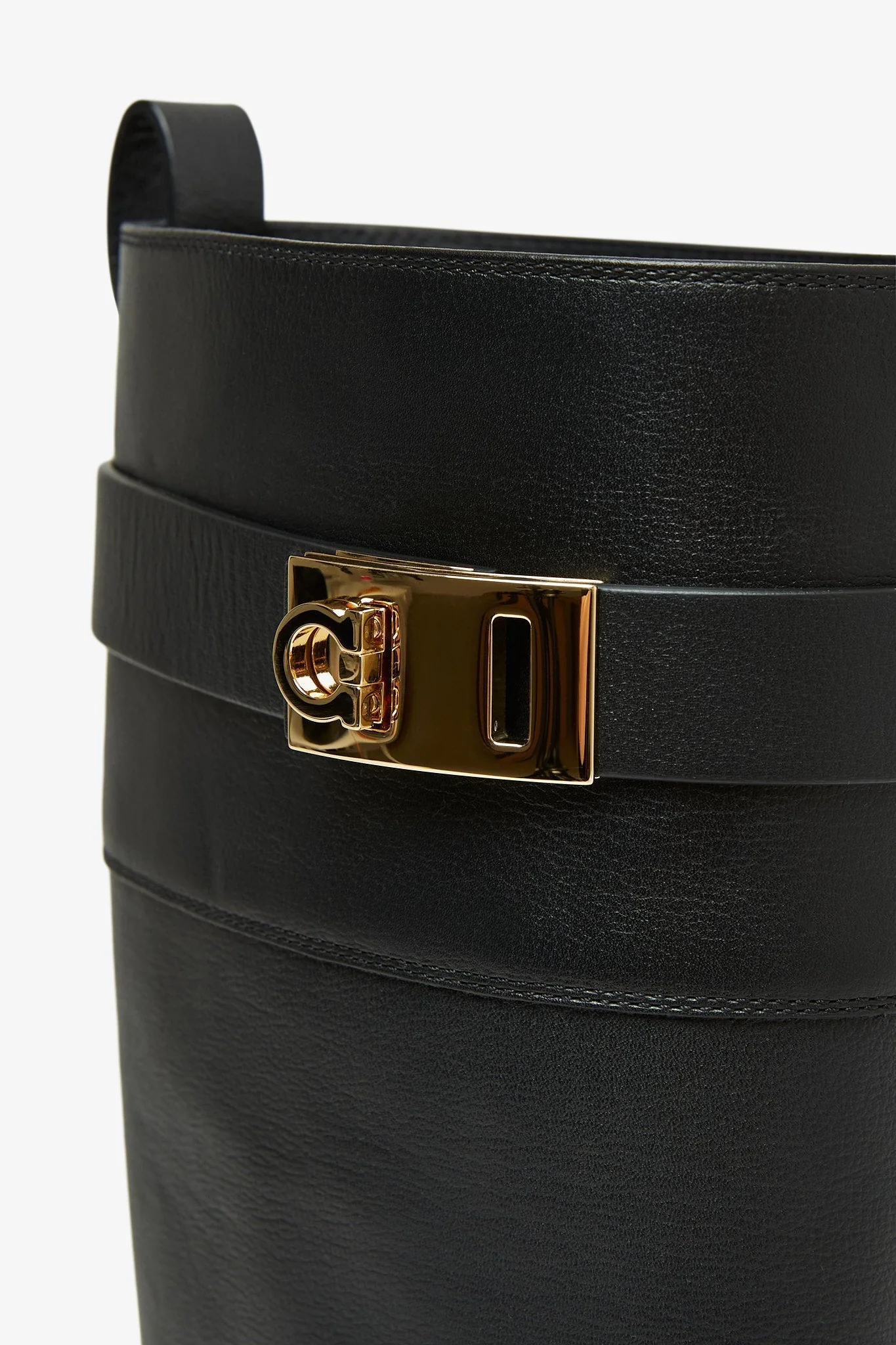 Roly black leather boots - Image 4