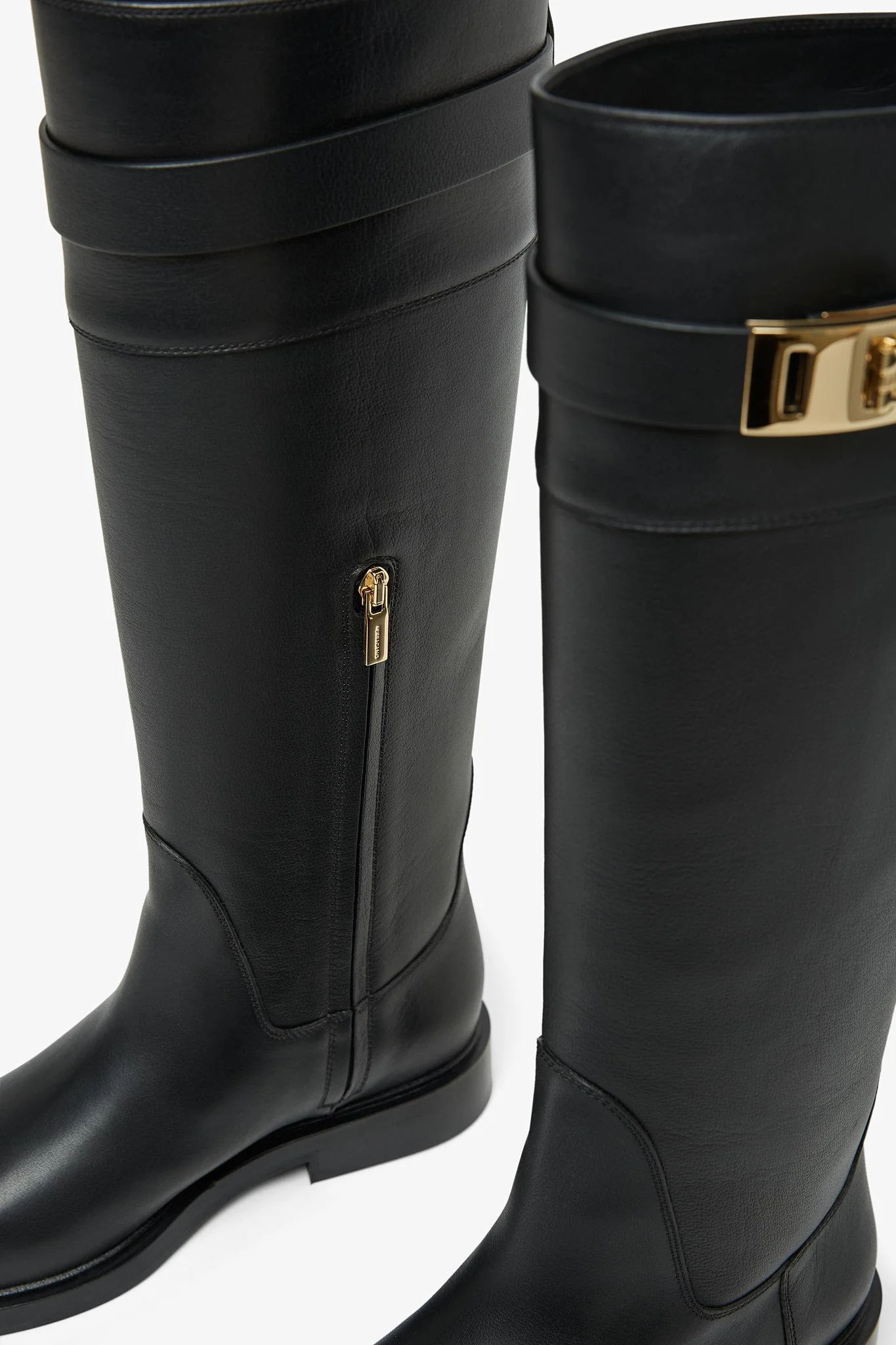 Roly black leather boots - Image 5