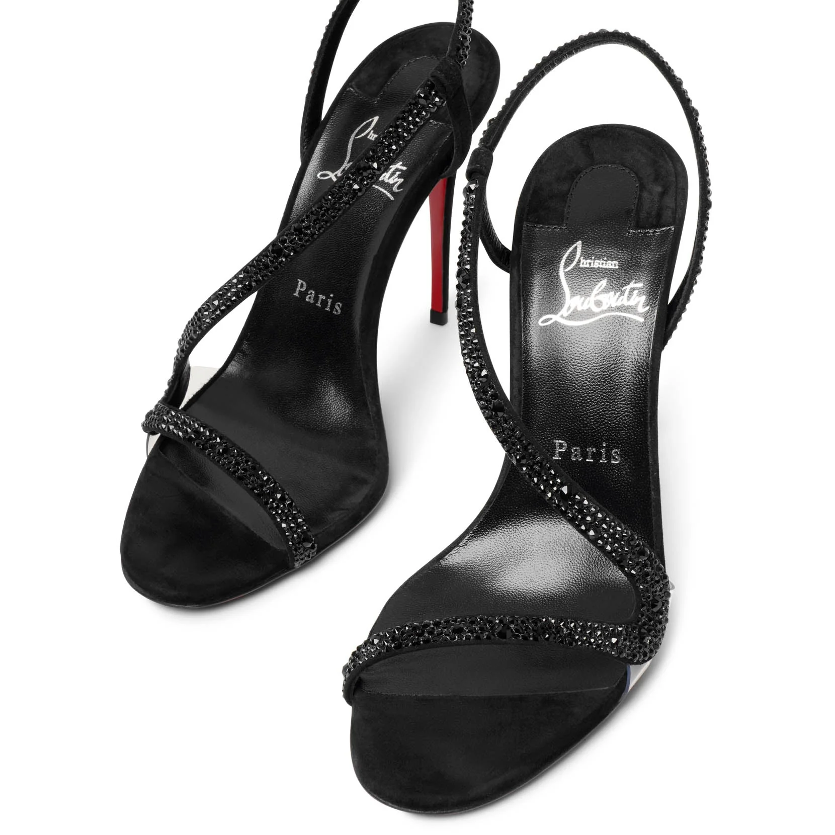 Rosalie 100 black strass sandals - Image 5
