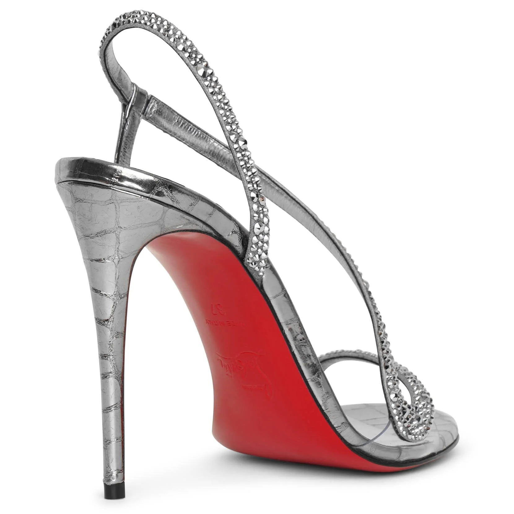 Rosalie strass 100 metallic sandals - Image 4