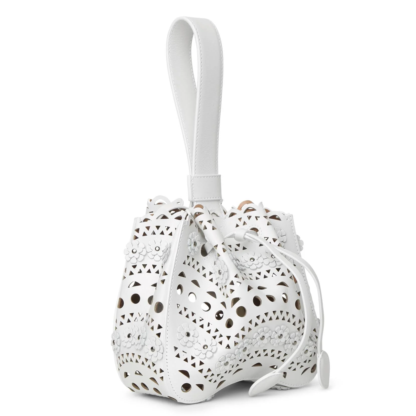 Rose Marie 16 flower white bracelet bag - Image 2