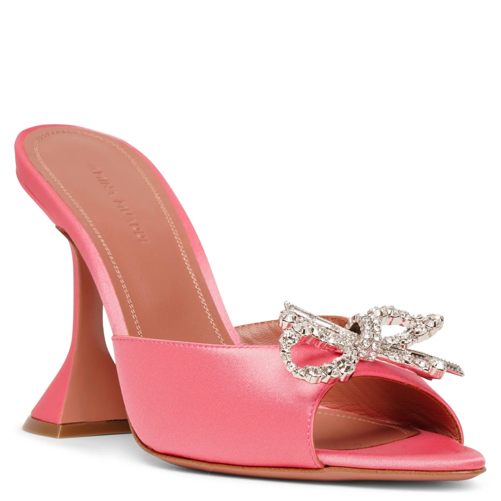 Rosie embellished pink satin mules - Image 3