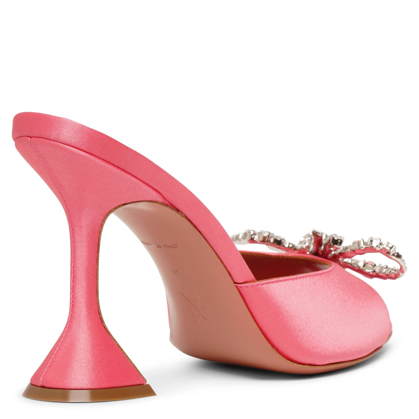 Rosie embellished pink satin mules - Image 4