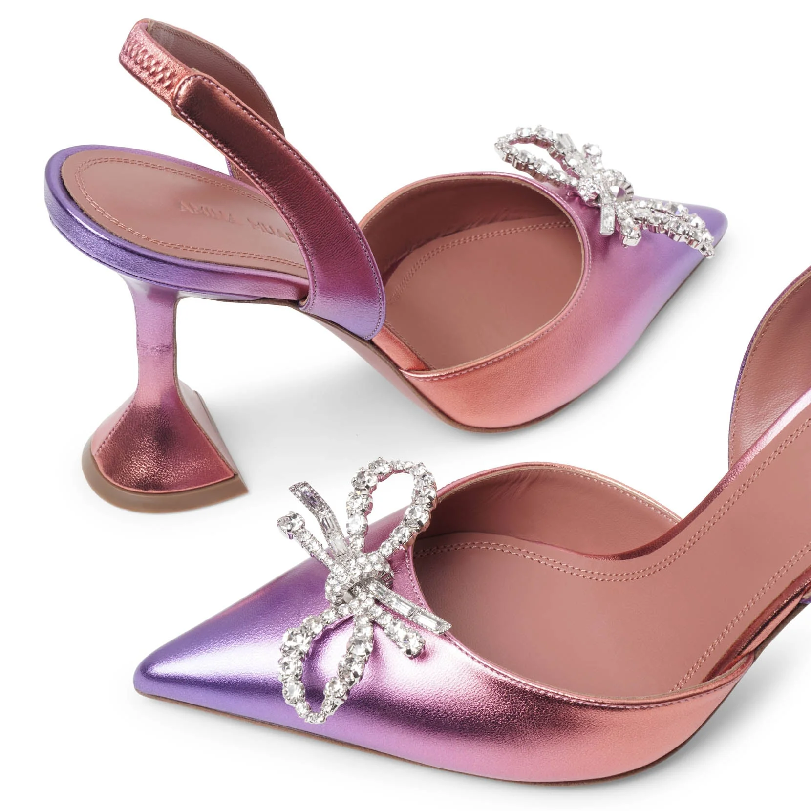 Rosie sling 95 sunset metallic leather pumps - Image 5