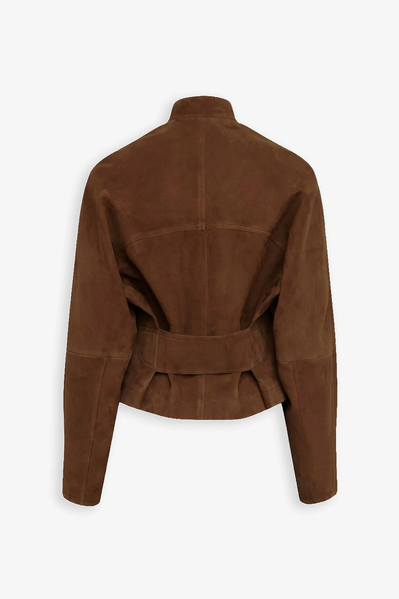 Round brown suede jacket - Image 3
