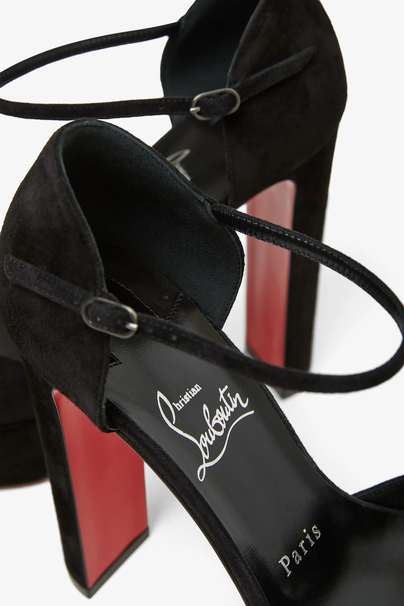 Sandaloo 130 black suede platform sandals - Image 4