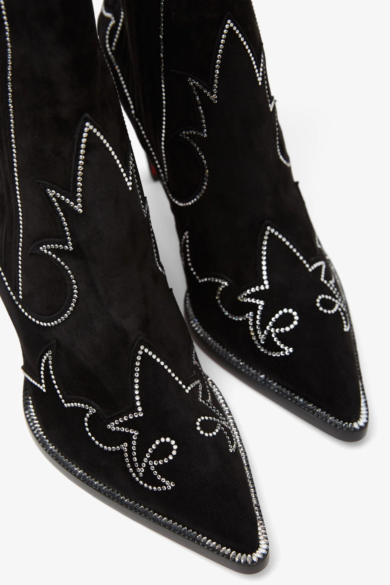 Santigag 85 strass black suede boots - Image 5