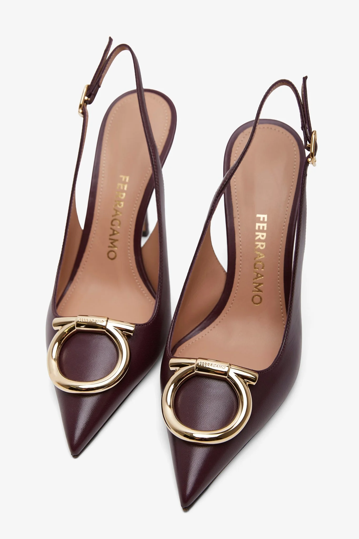 Sara 95 dark red sling pumps - Image 4
