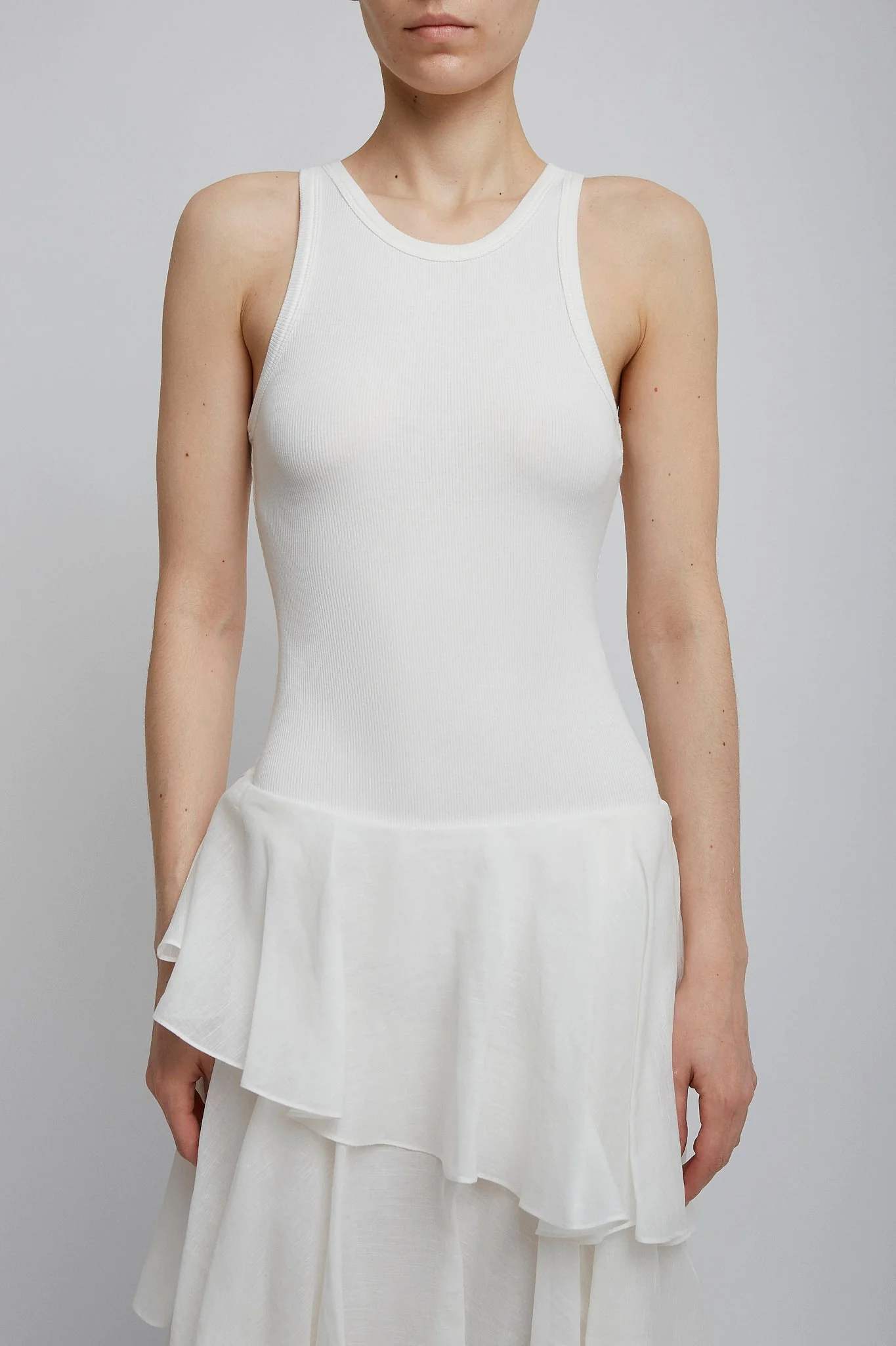 Sculpting jersey white bodysuit - Image 2