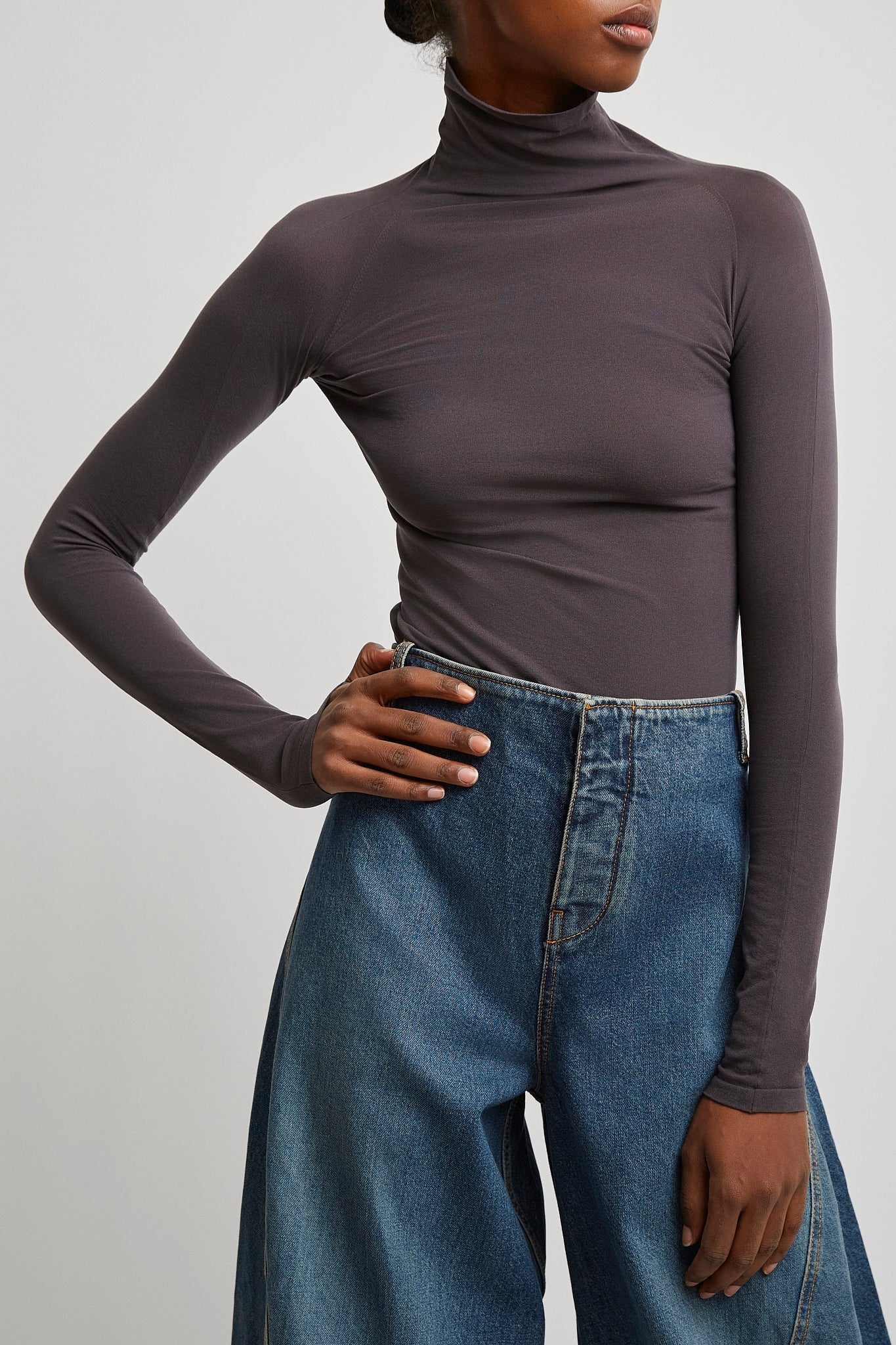 Second skin grey knit body - Image 2