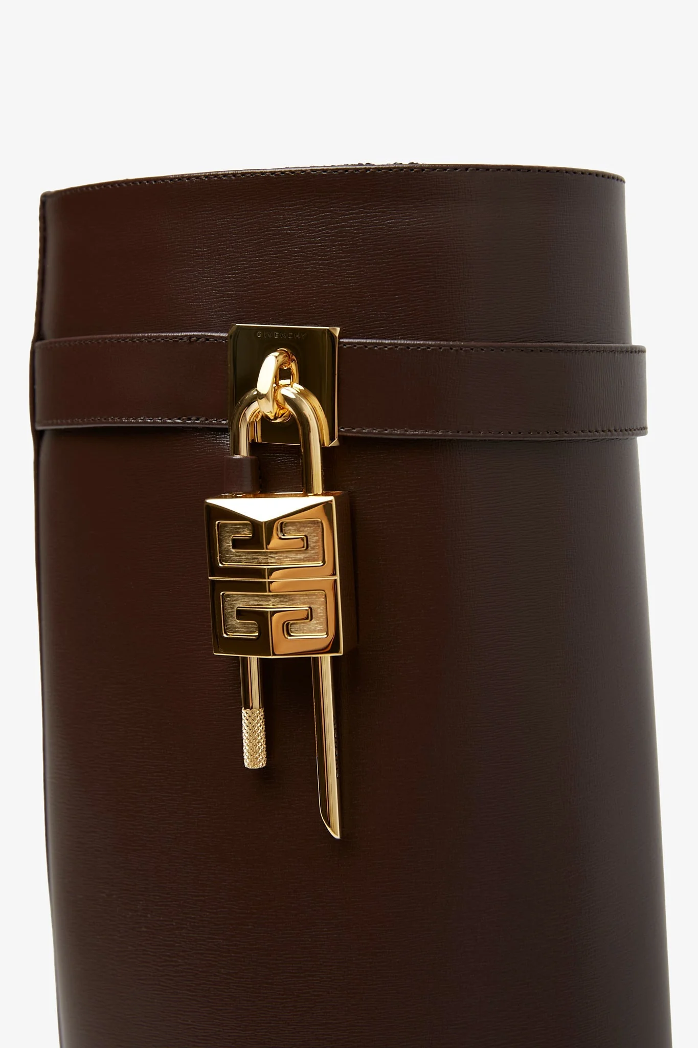 Shark lock 90 brown leather boots - Image 3