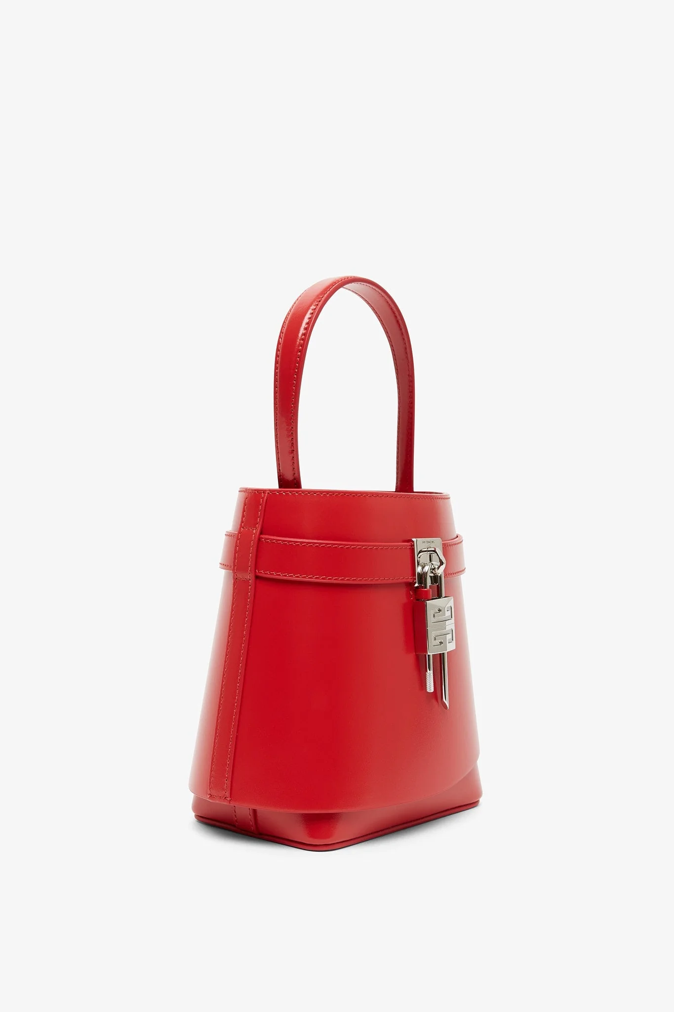 Shark lock red bucket bag - Image 3