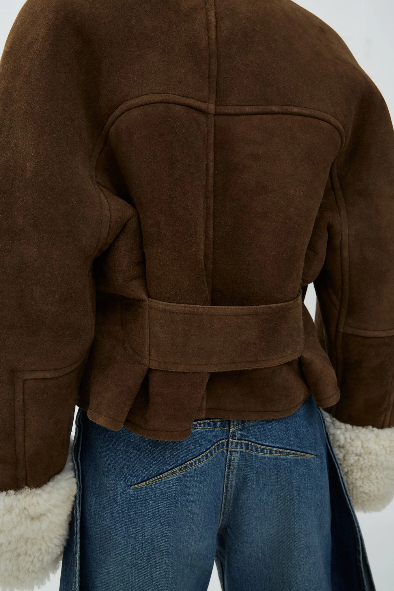 Shearling aviator jacket - Image 5