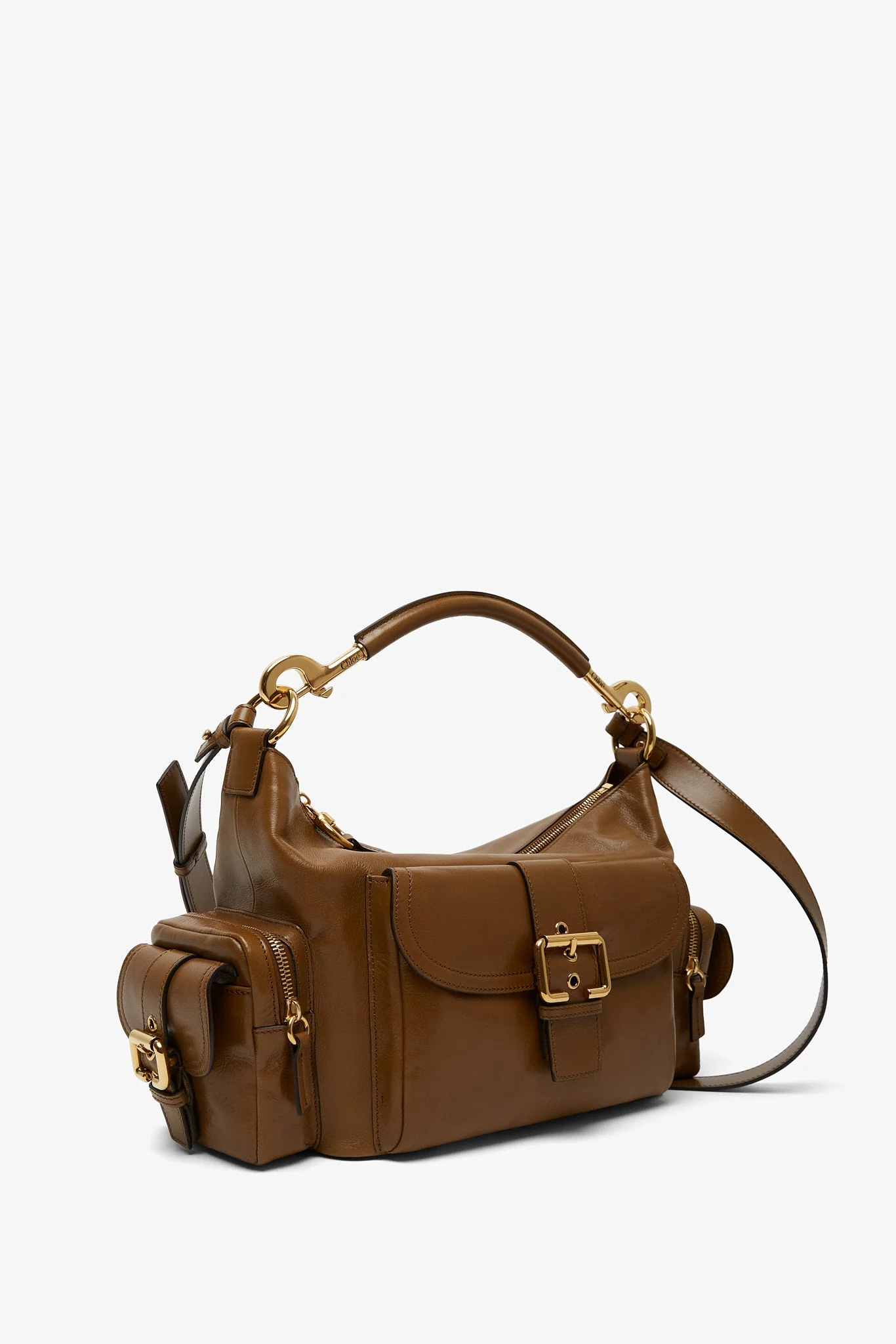 Shiny dark khaki camera bag - Image 3