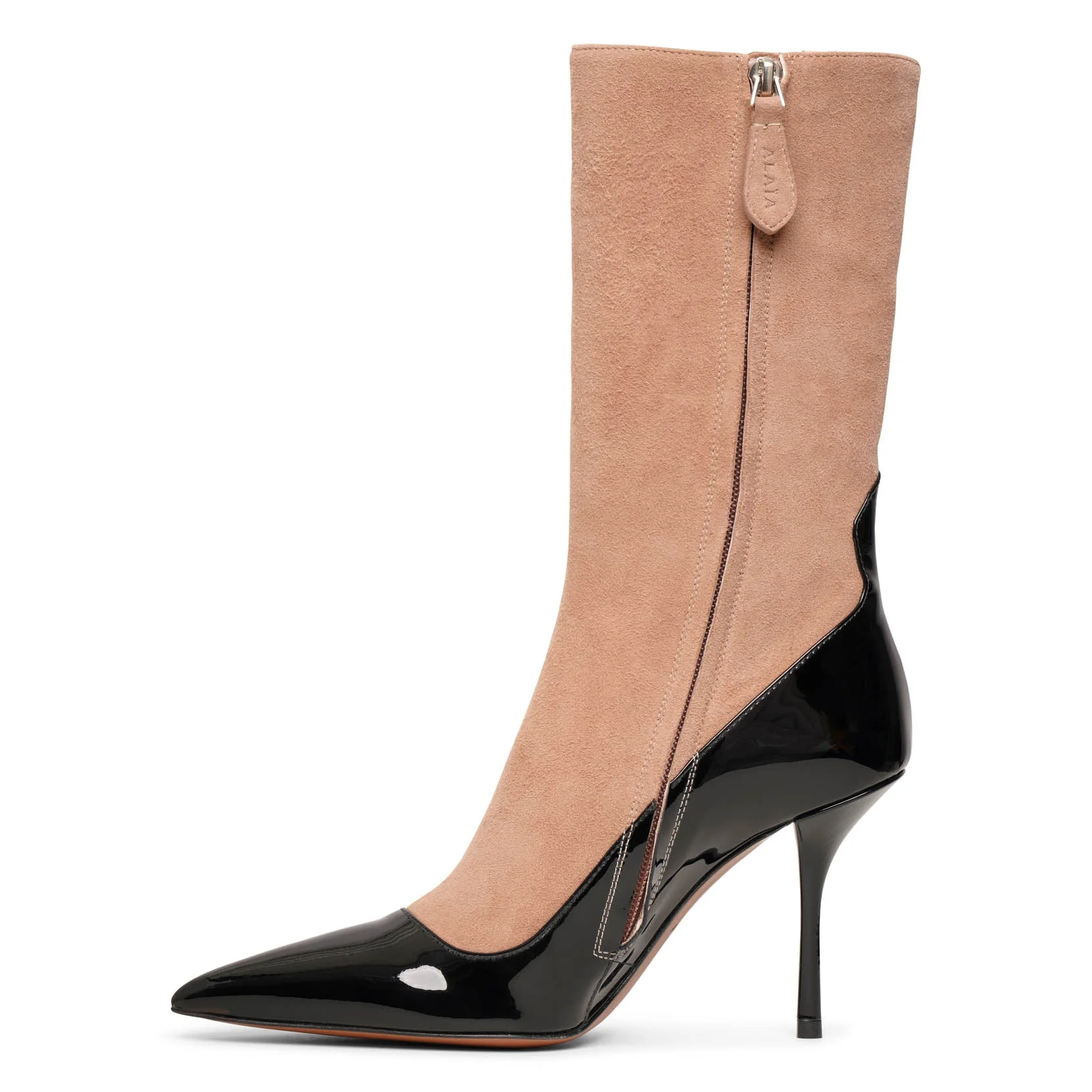 Short Boot 90 black and beige short boots - Image 5