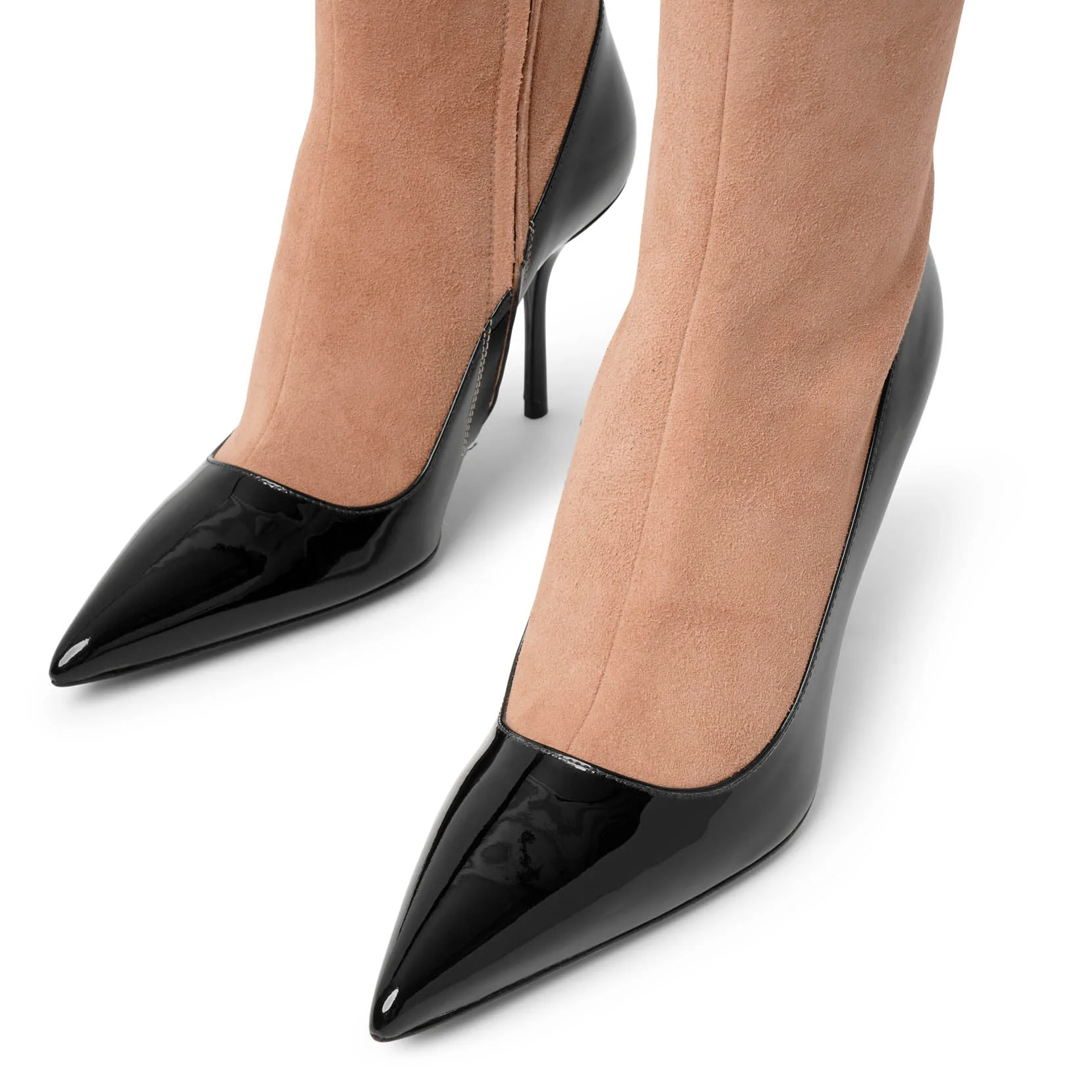Short Boot 90 black and beige short boots - Image 6